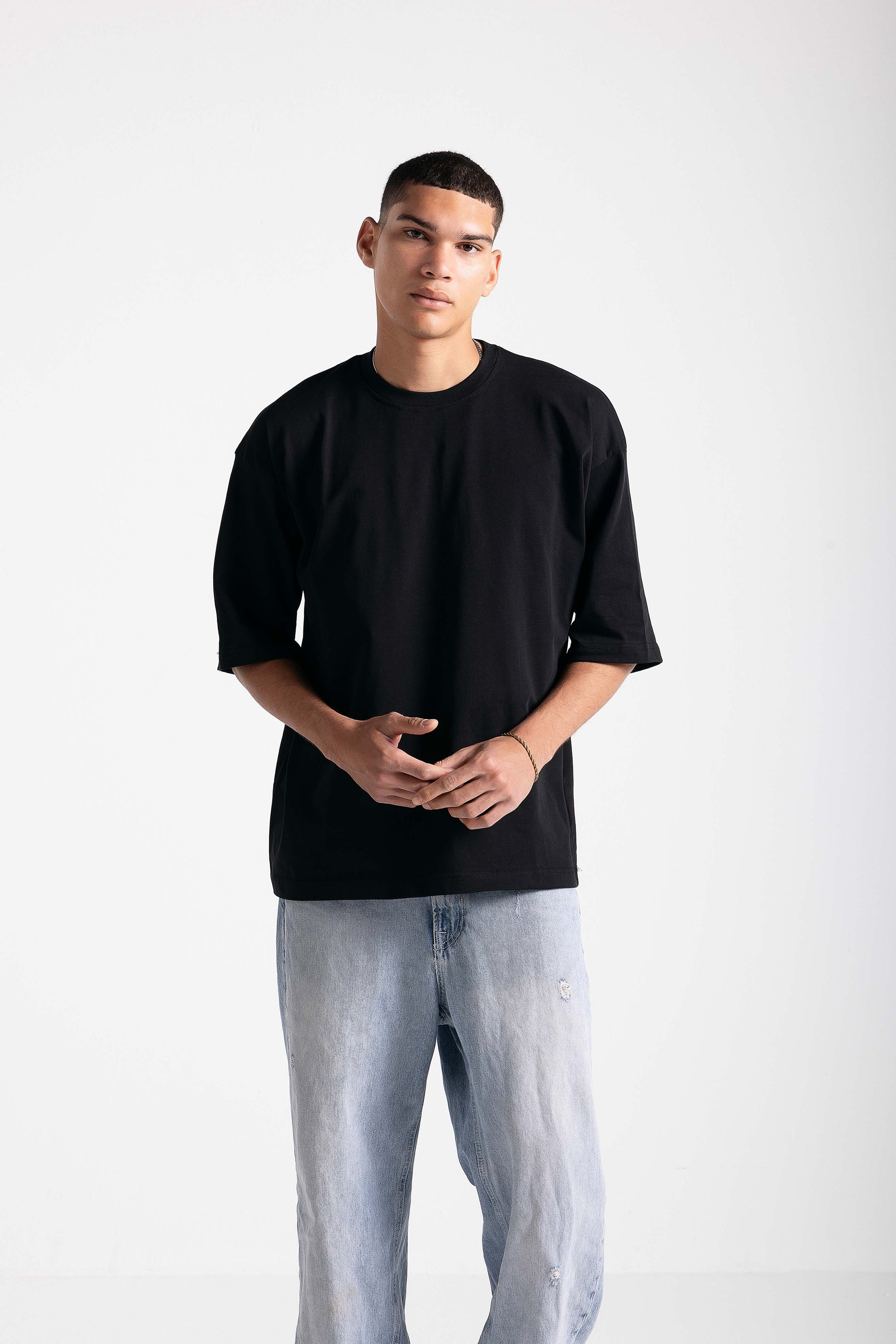 Oversized untchd Tee - Black