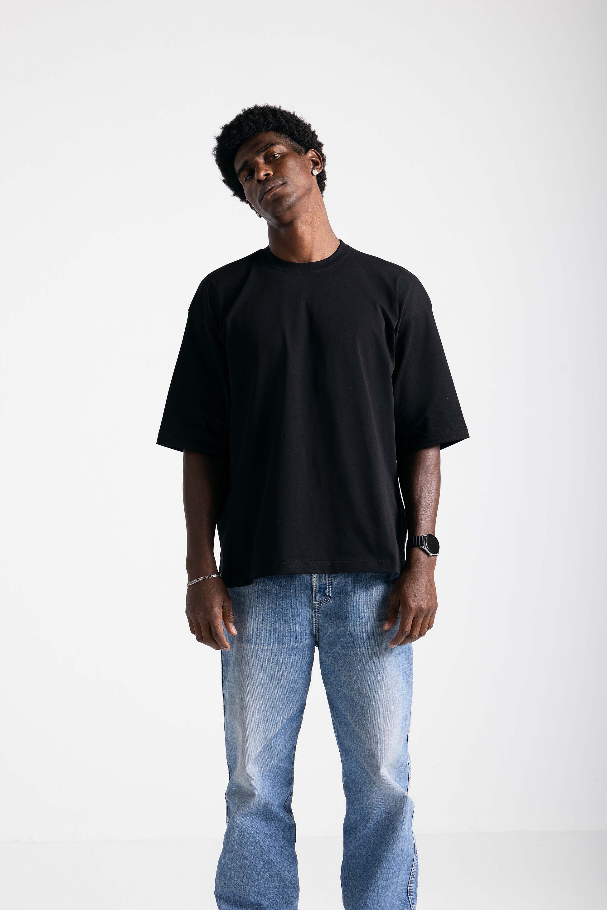 Oversized untchd Tee - Black