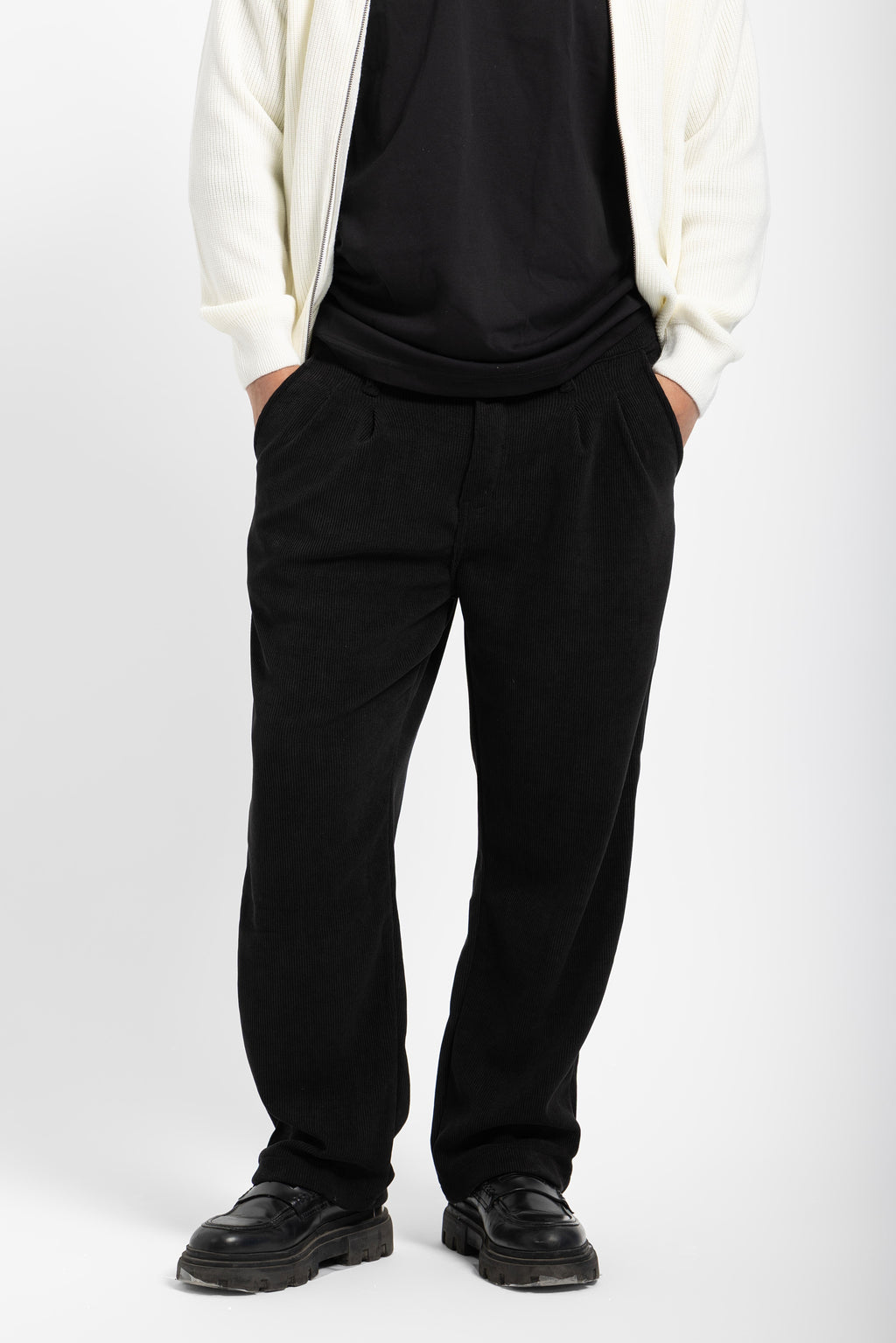 Untchd Black Corduroy Trousers