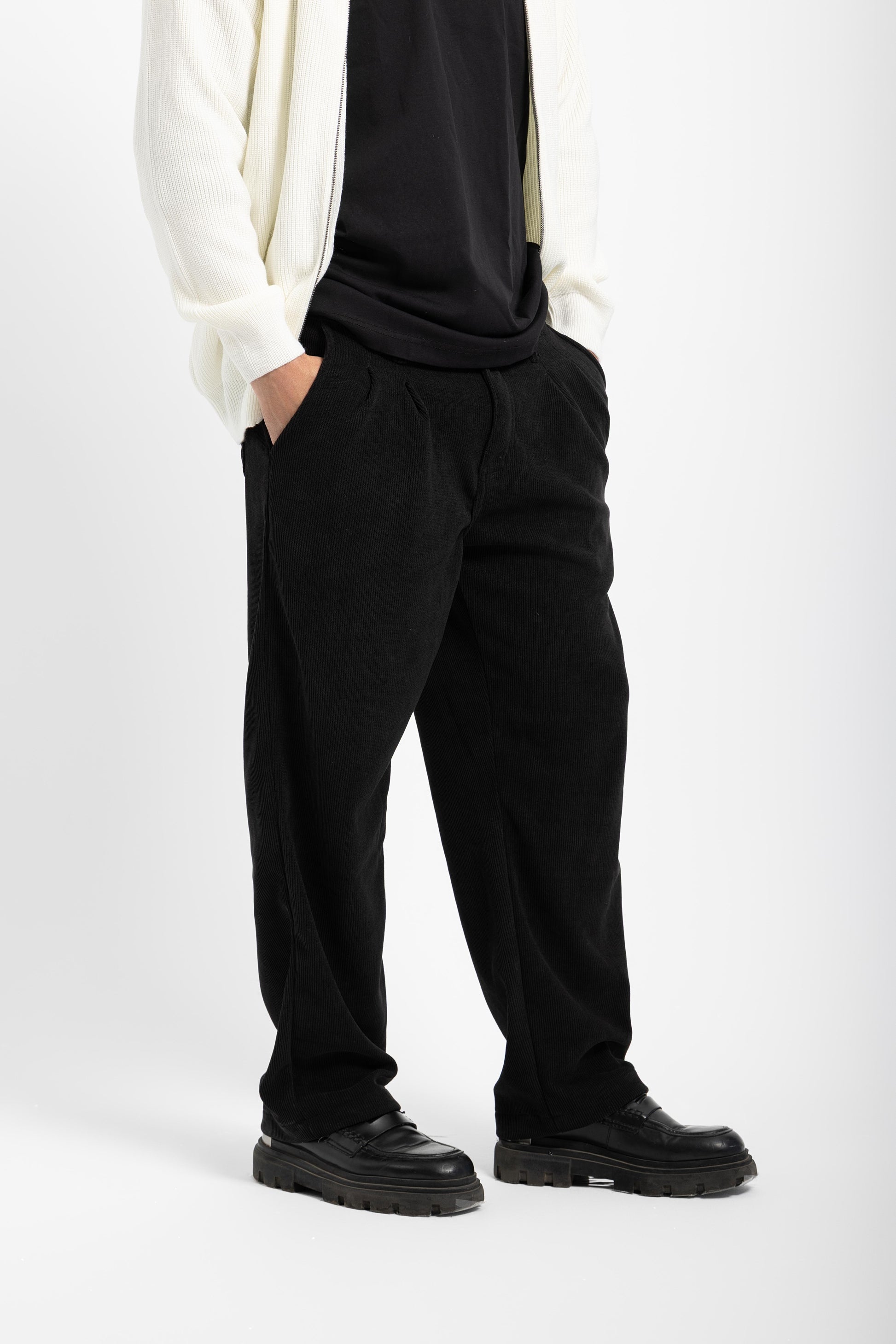 Untchd Black Corduroy Trousers