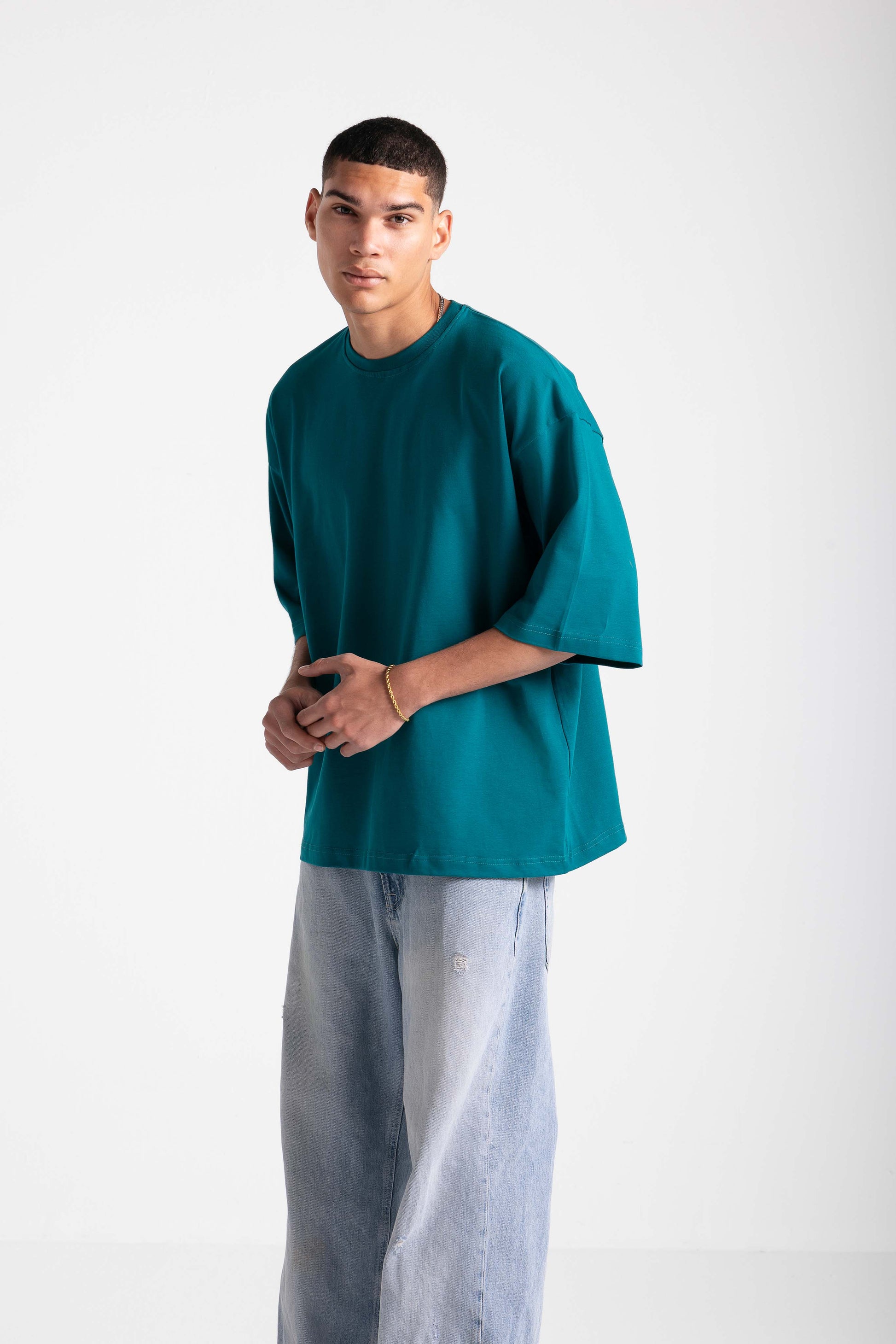 Oversized untchd Tee - Teal
