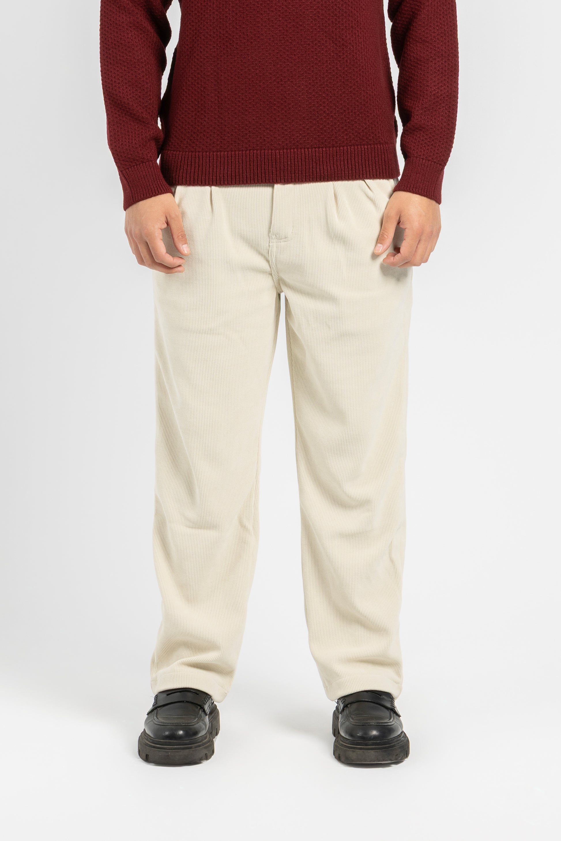 Untchd Off-White Corduroy Trousers