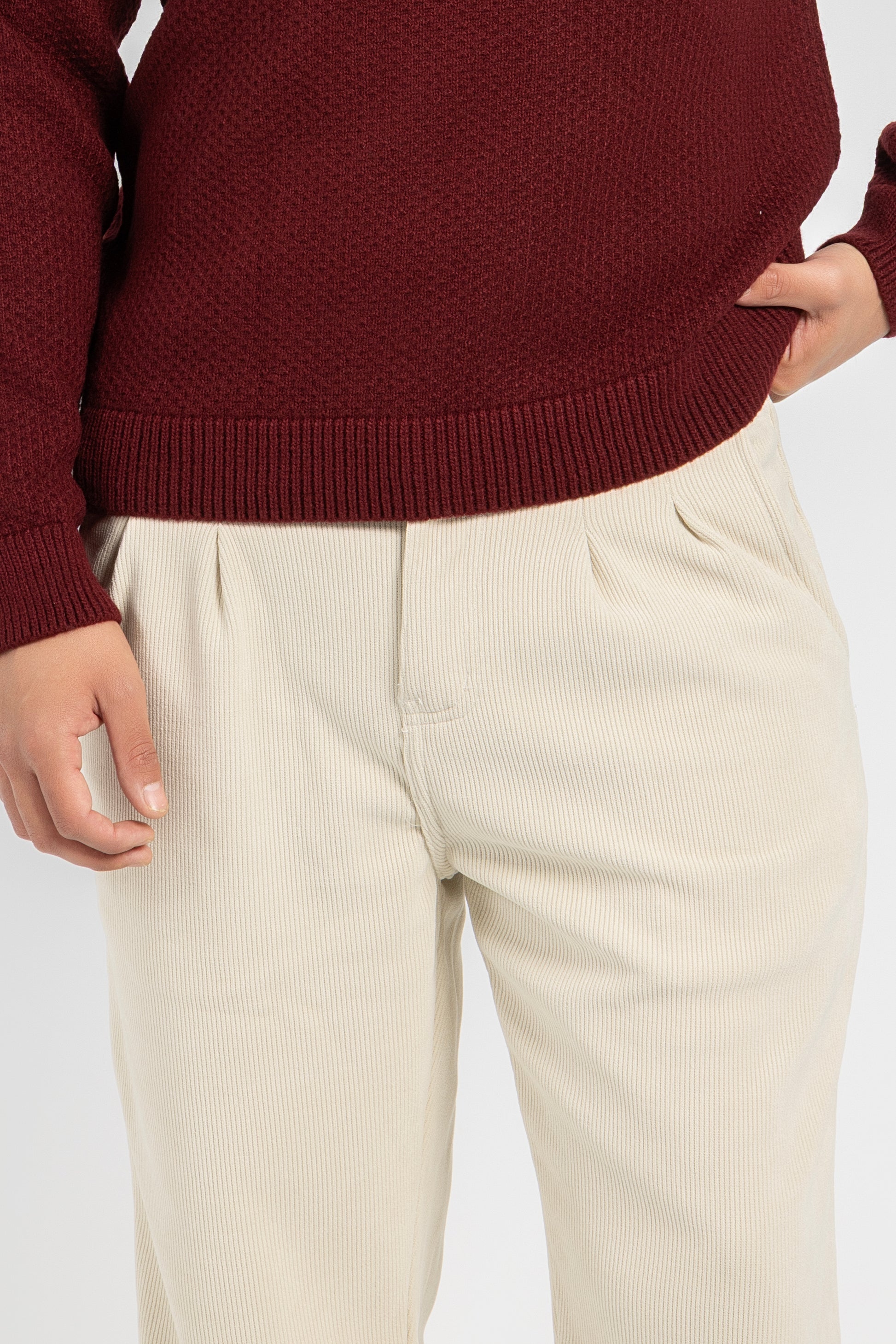 Untchd Off-White Corduroy Trousers