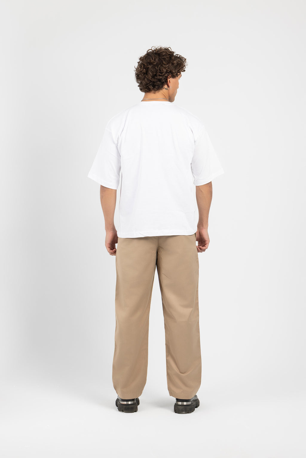 Untchd Beige Wide Leg Pleated Pants