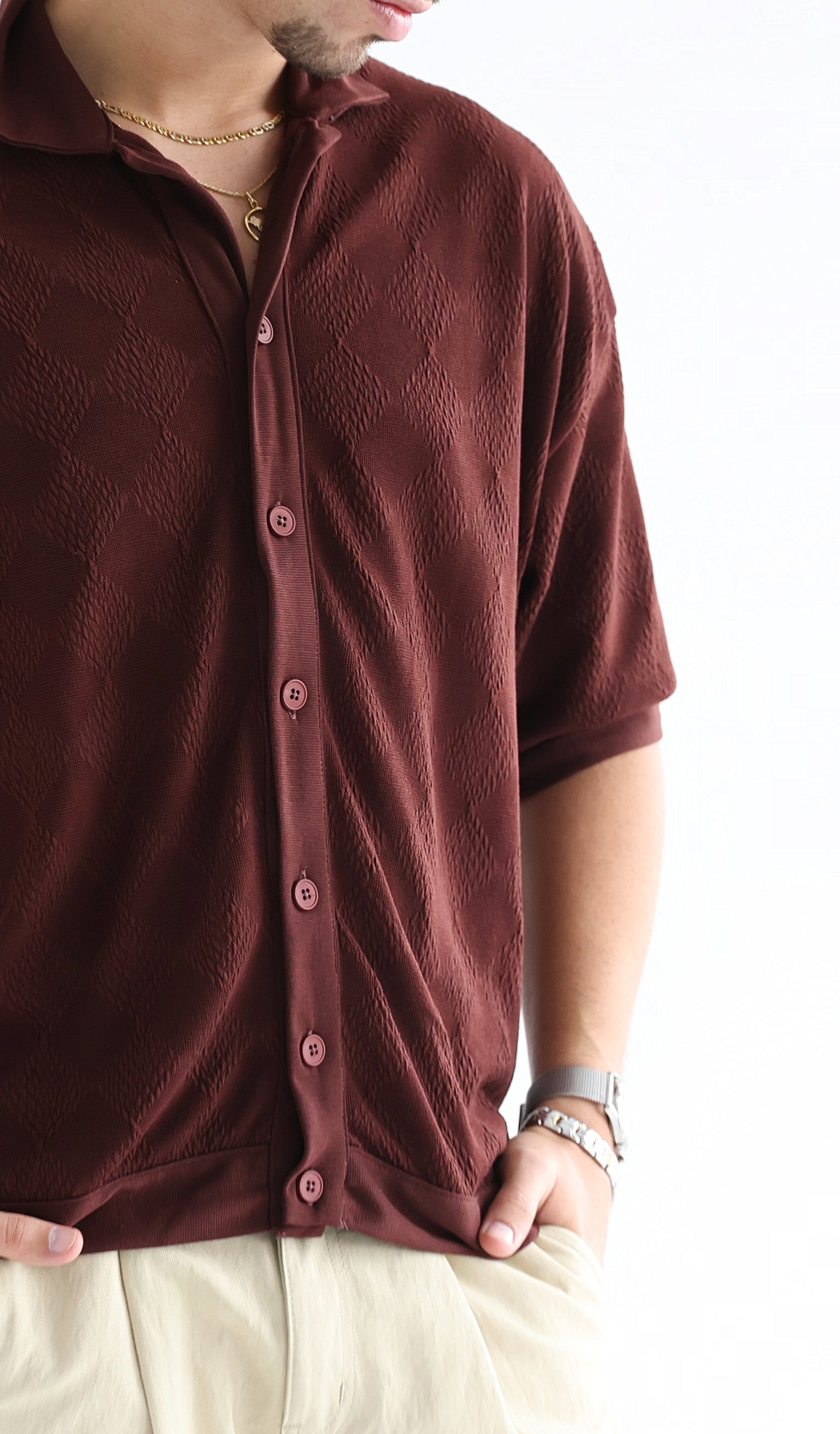 UNTCHD Burgandy cardigan
