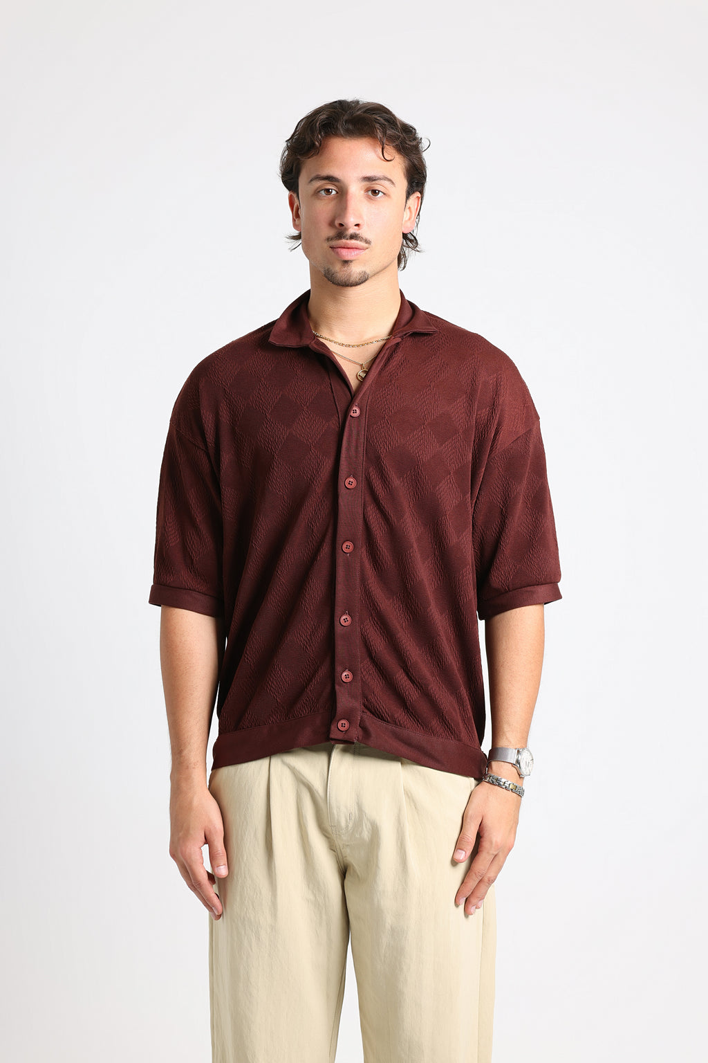 UNTCHD Burgandy cardigan