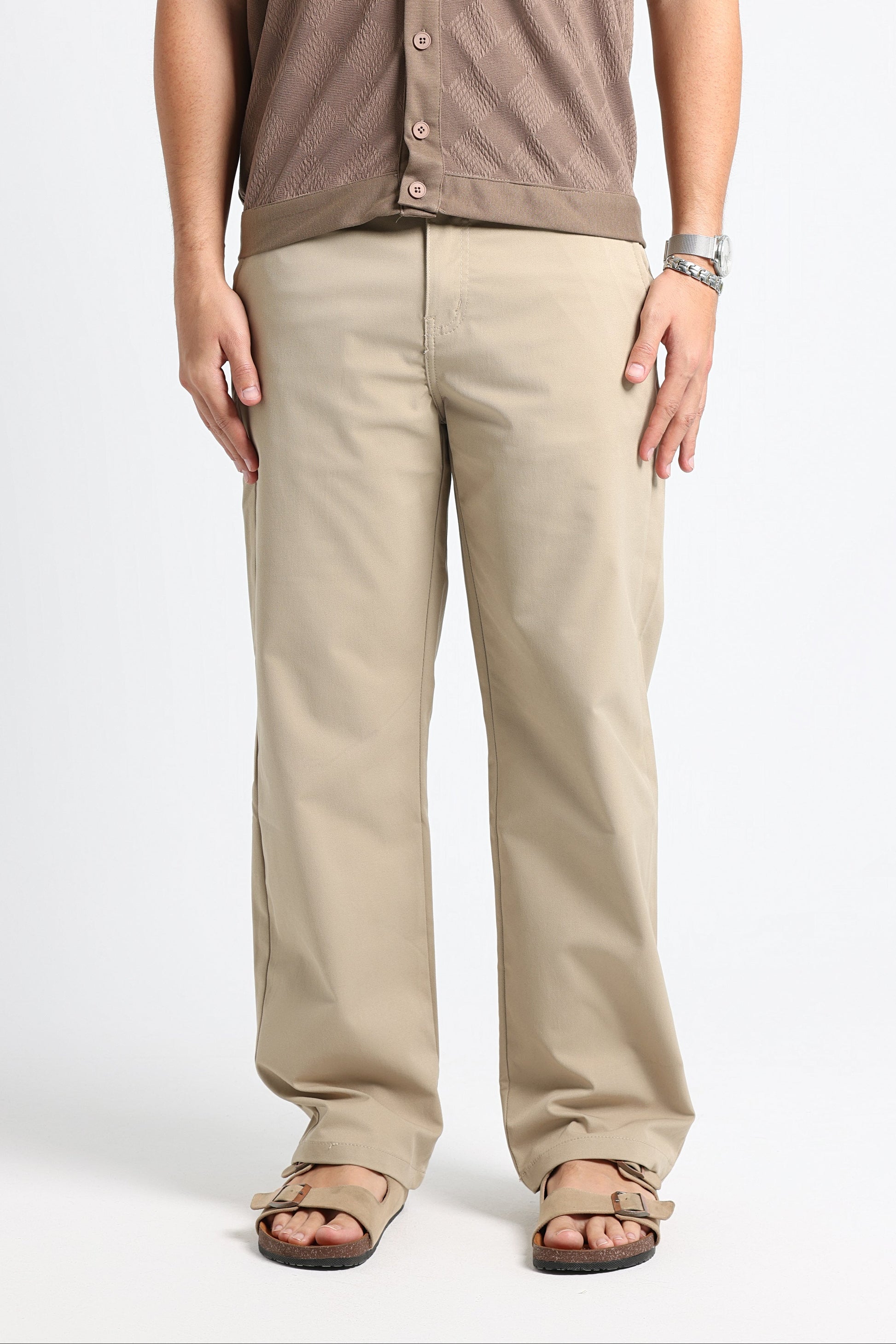UNTCHD Beige Tailored trousers