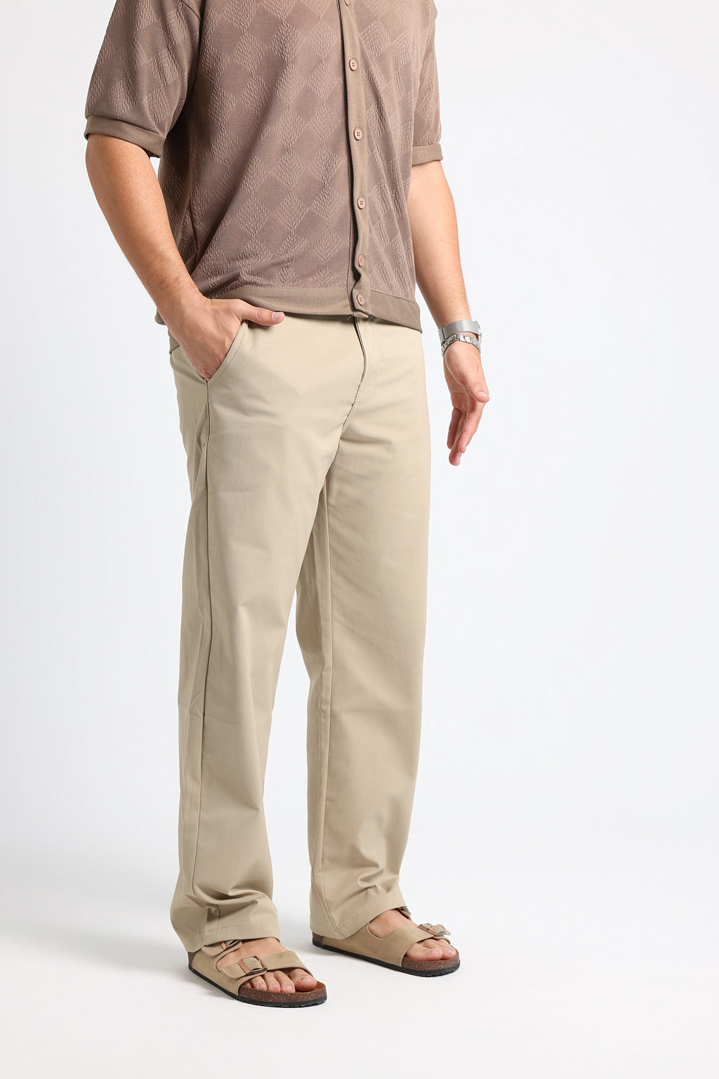 UNTCHD Beige Tailored trousers
