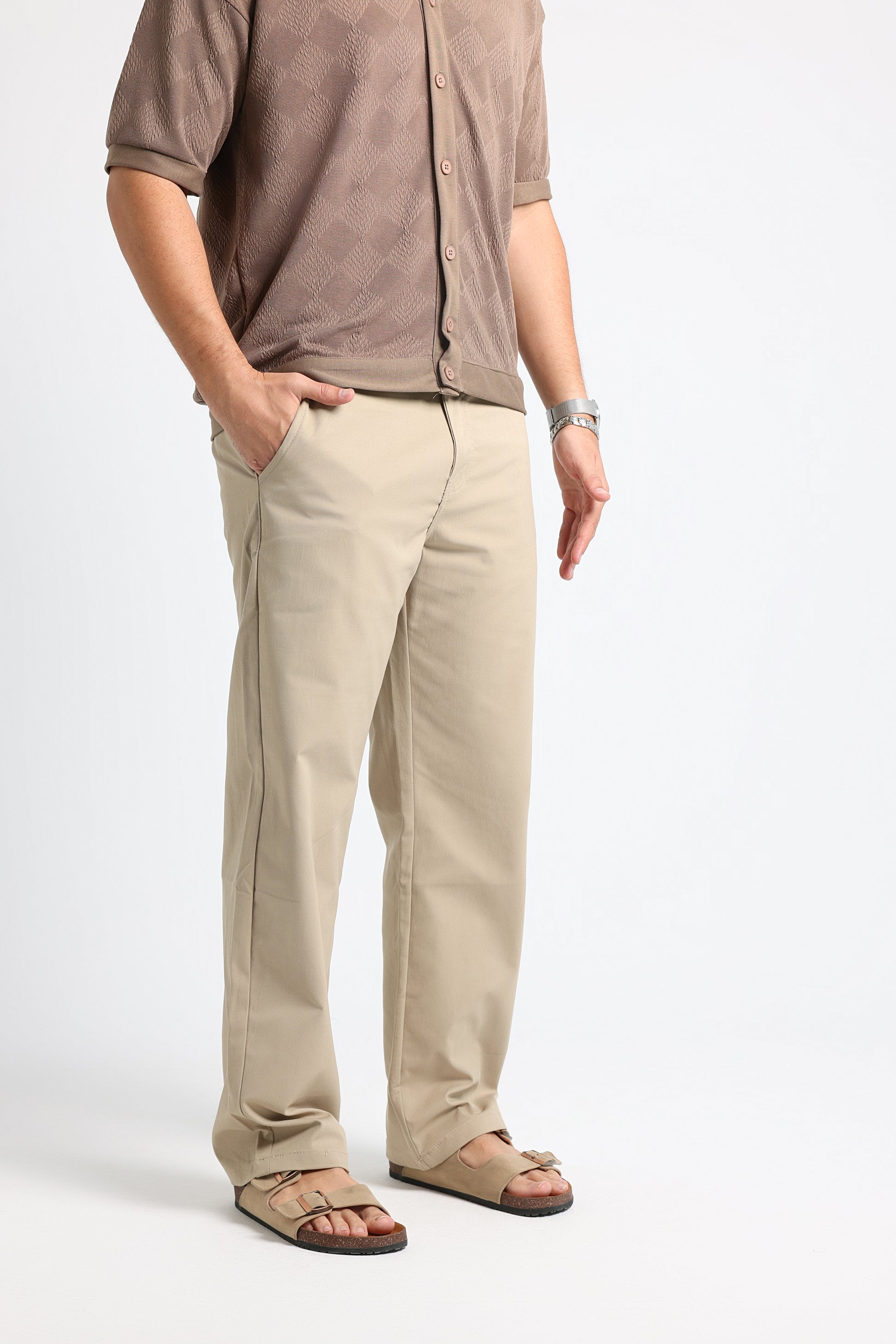 UNTCHD Beige Tailored trousers