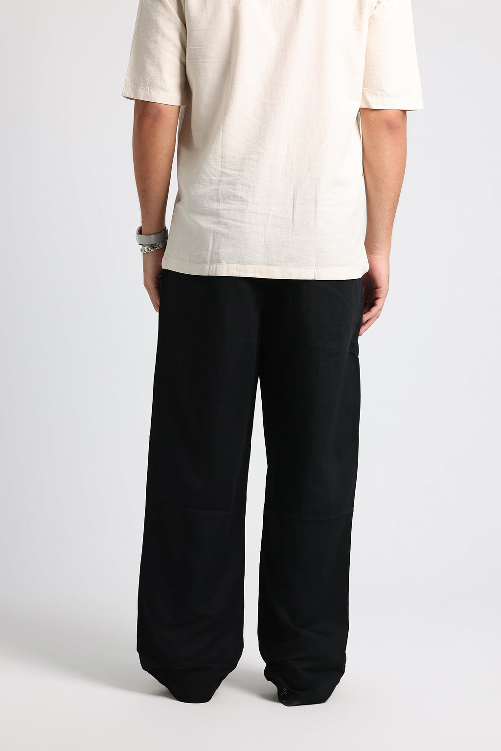 UNTCHD Black Pleated Trousers