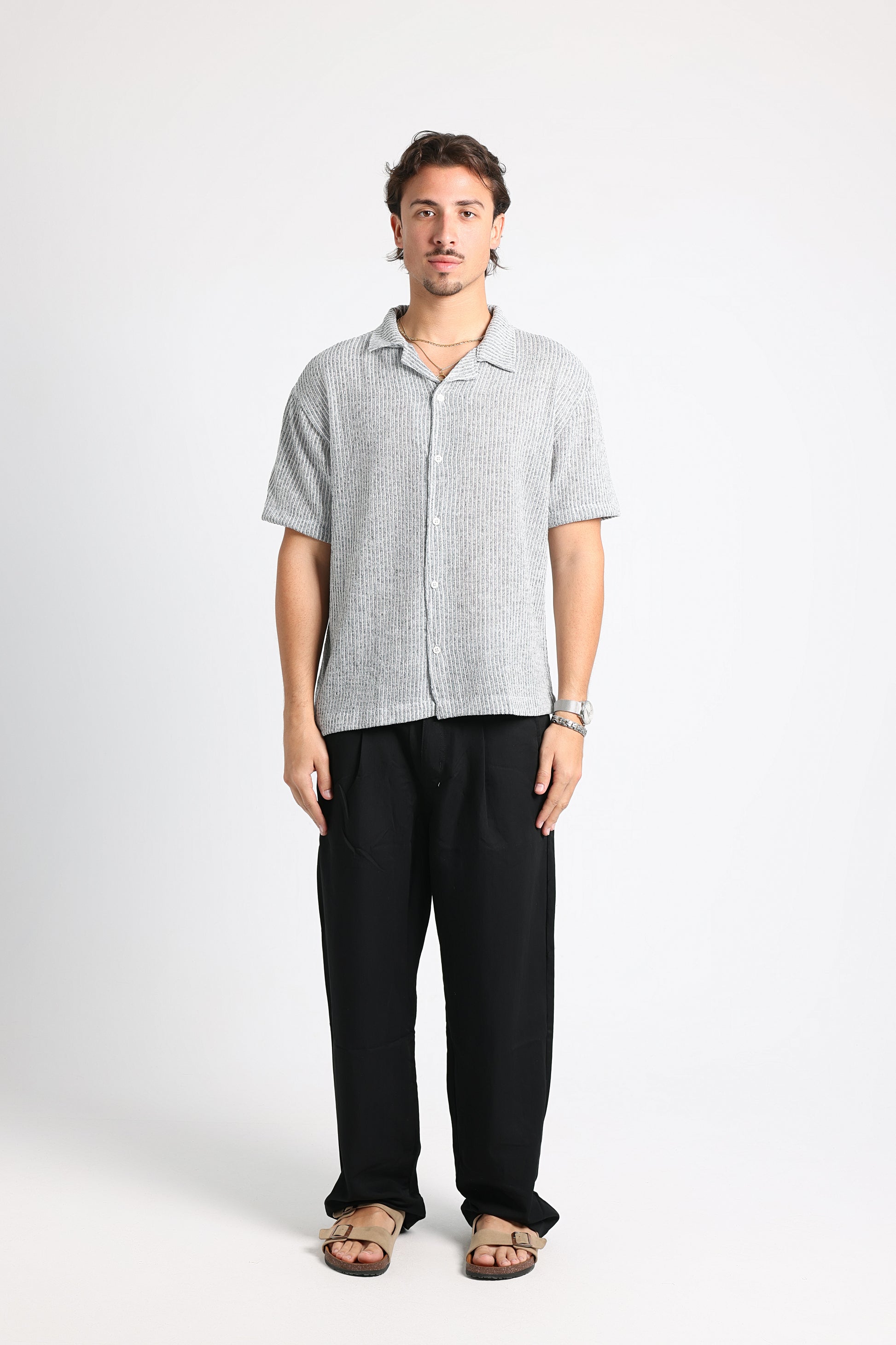 UNTCHD Light blue Stripped shirt