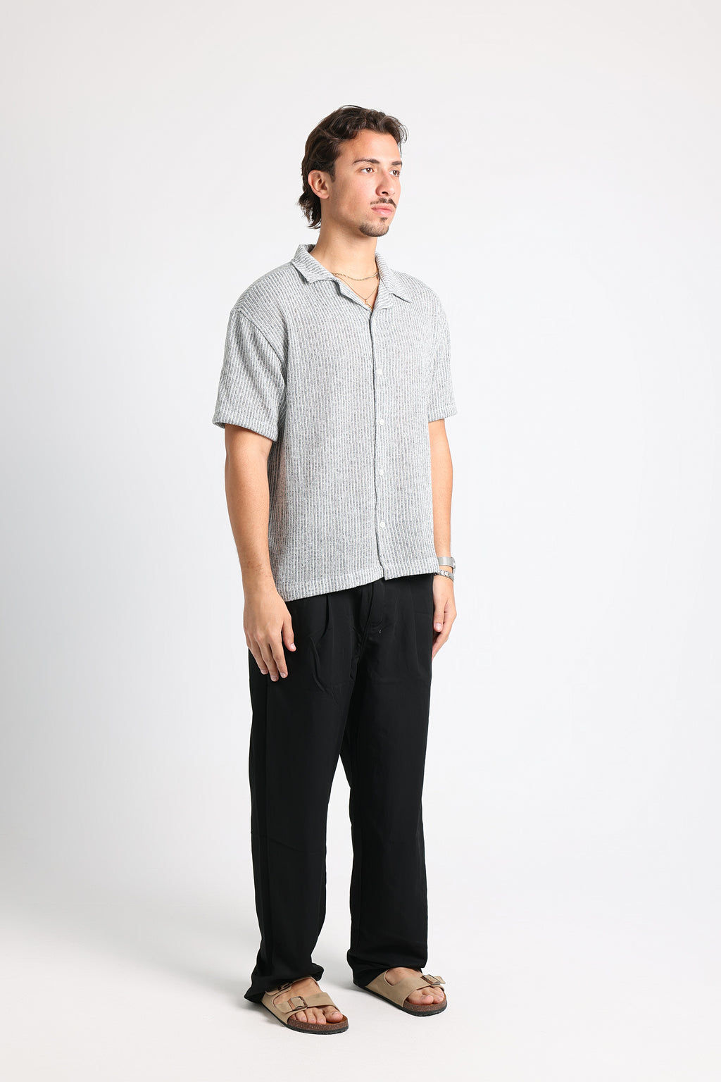UNTCHD Light blue Stripped shirt