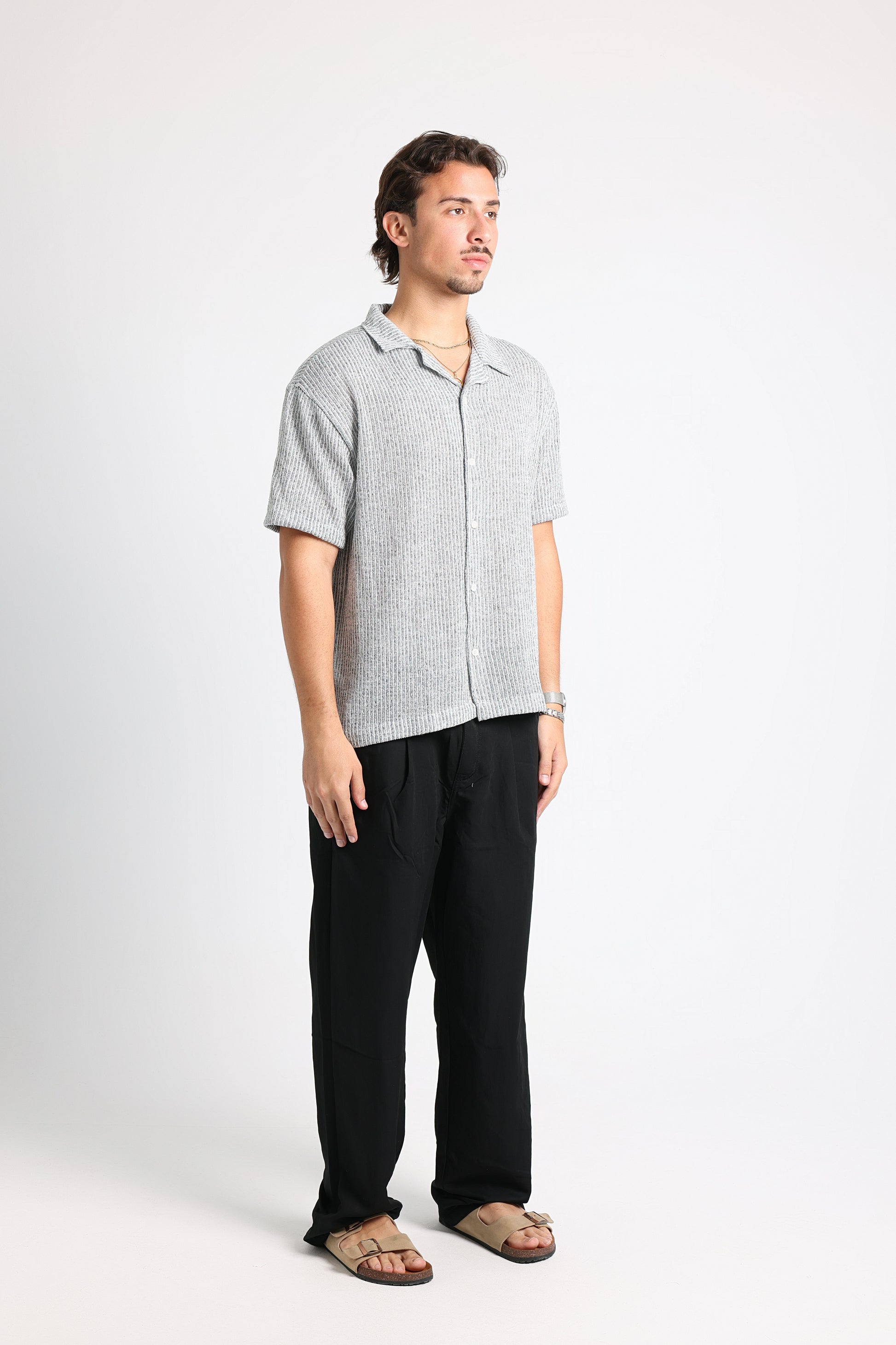 UNTCHD Light blue Stripped shirt