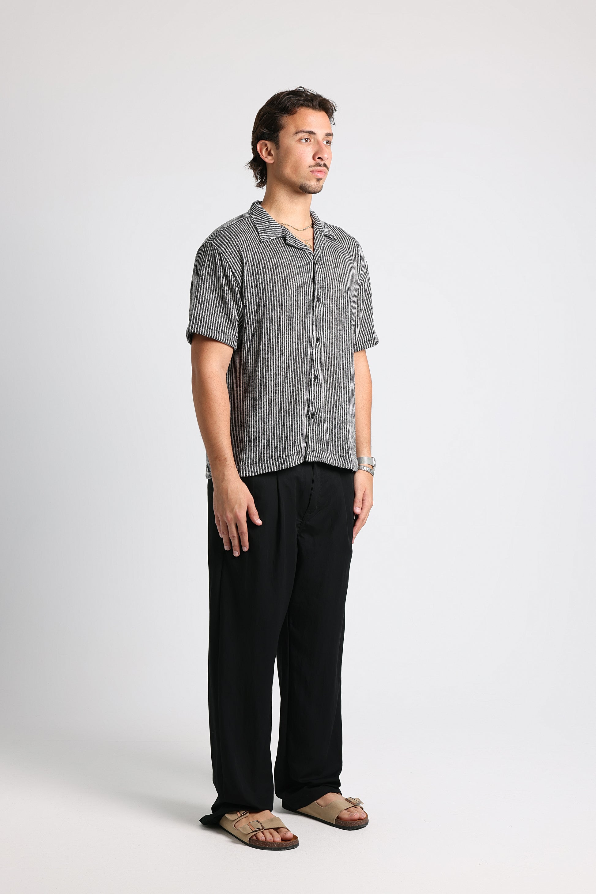UNTCHD Black Stripped shirt
