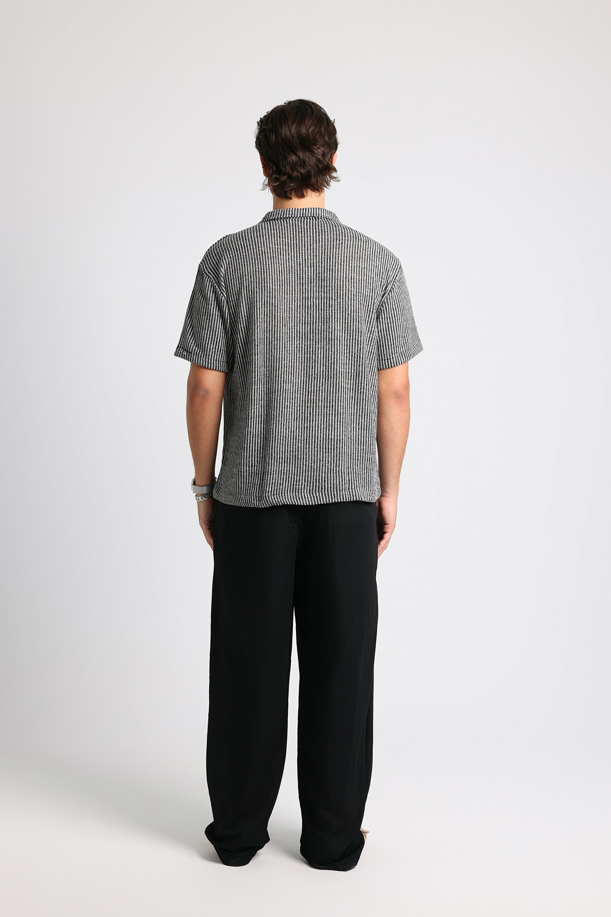 UNTCHD Black Stripped shirt