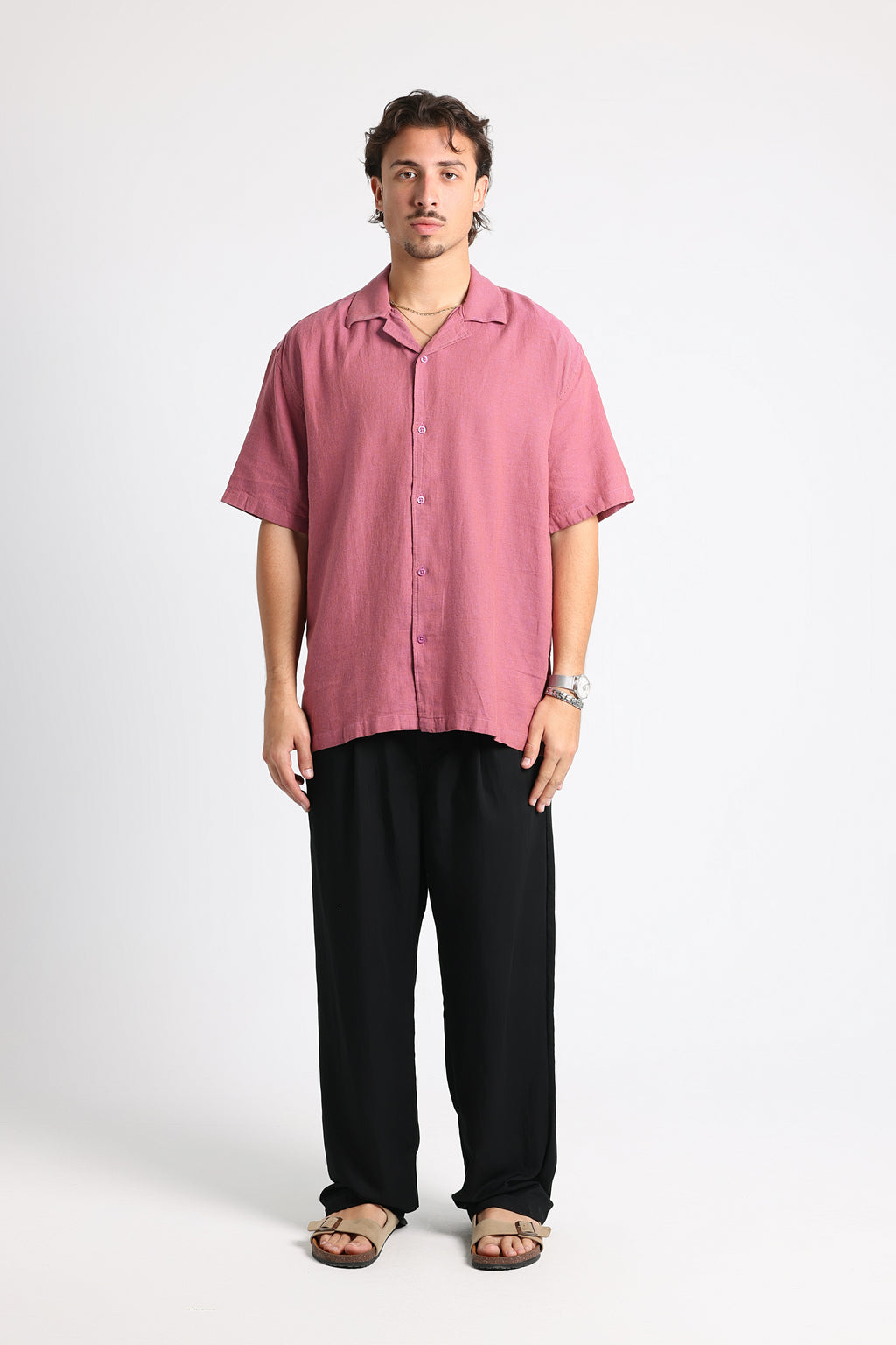 UNTCHD Dusty Rose Linen shirt