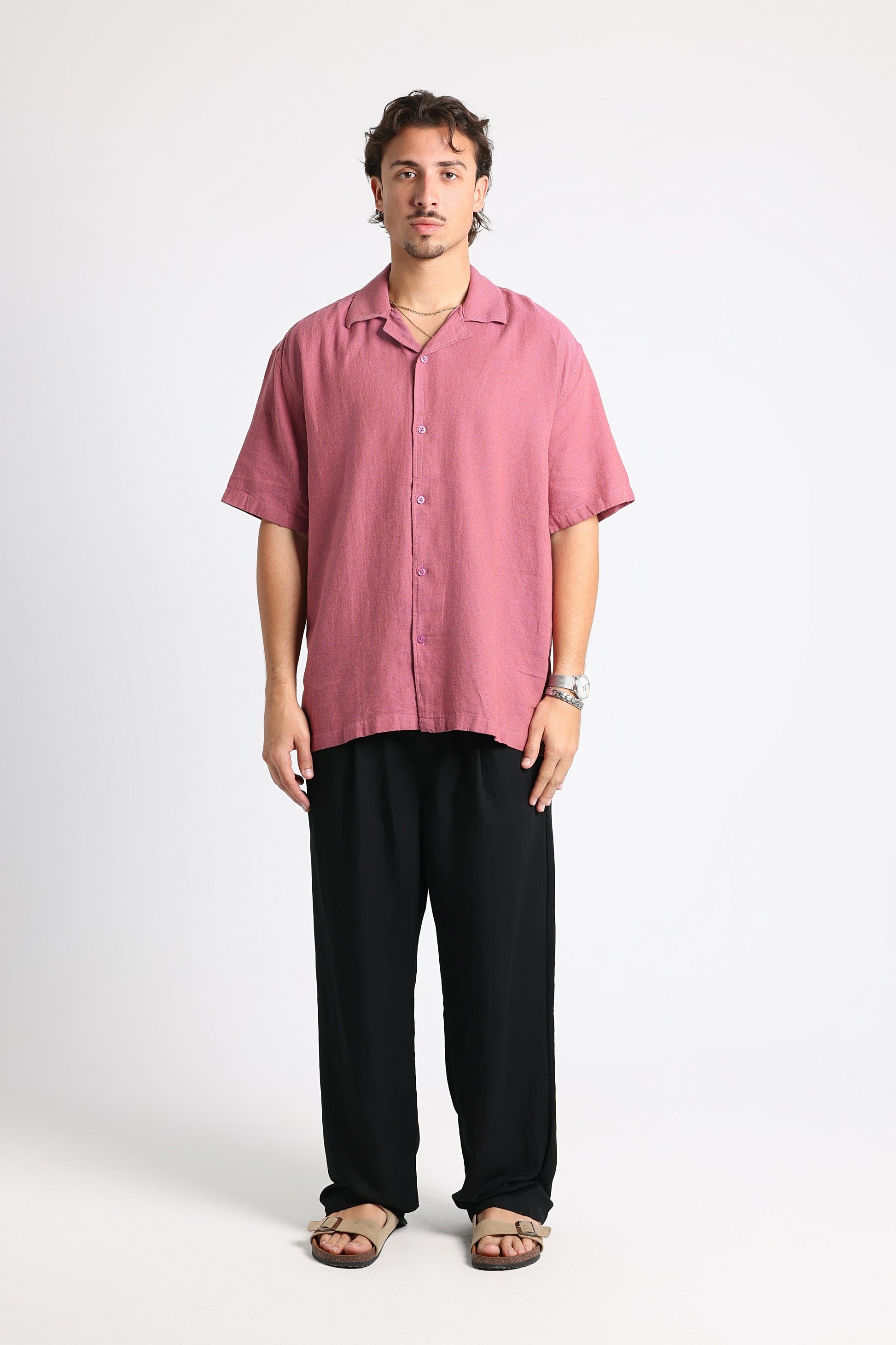UNTCHD Dusty Rose Linen shirt