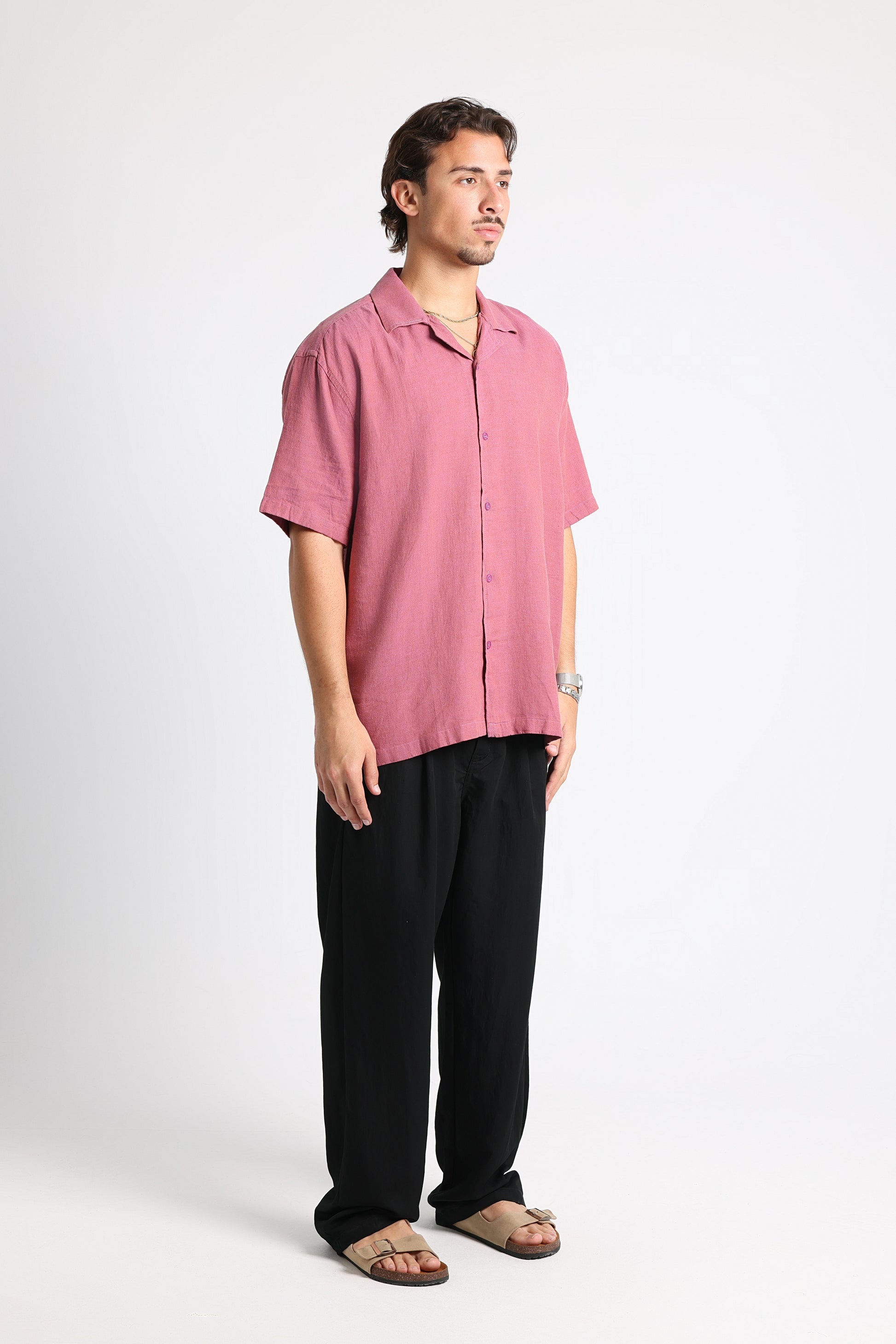 UNTCHD Dusty Rose Linen shirt