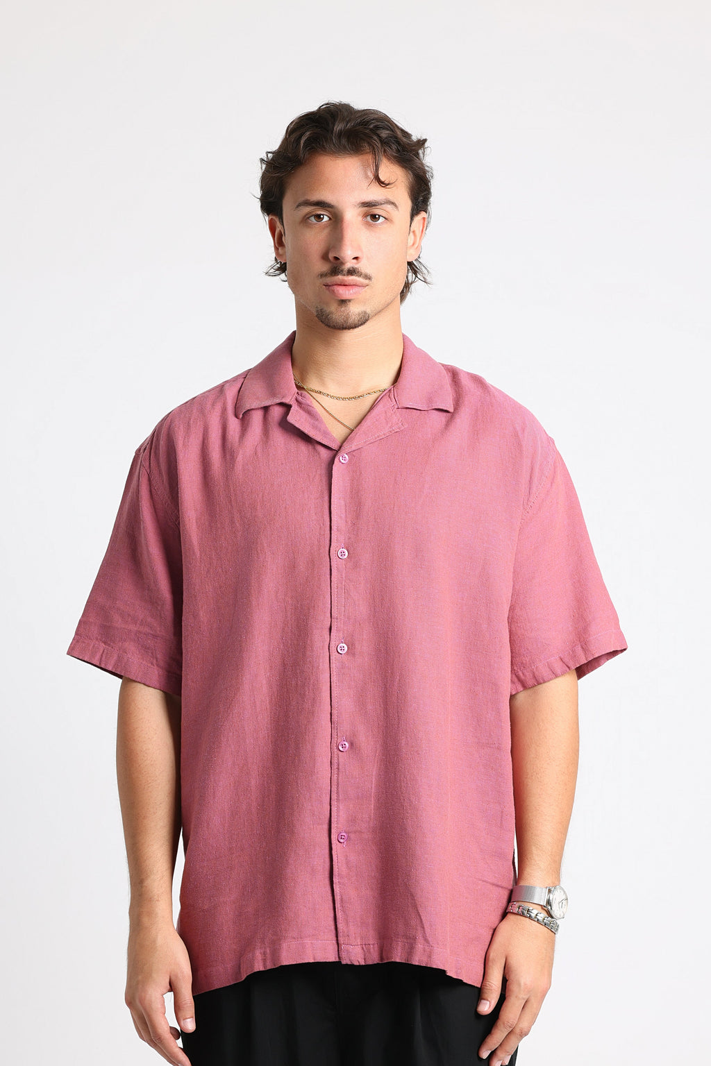 UNTCHD Dusty Rose Linen shirt