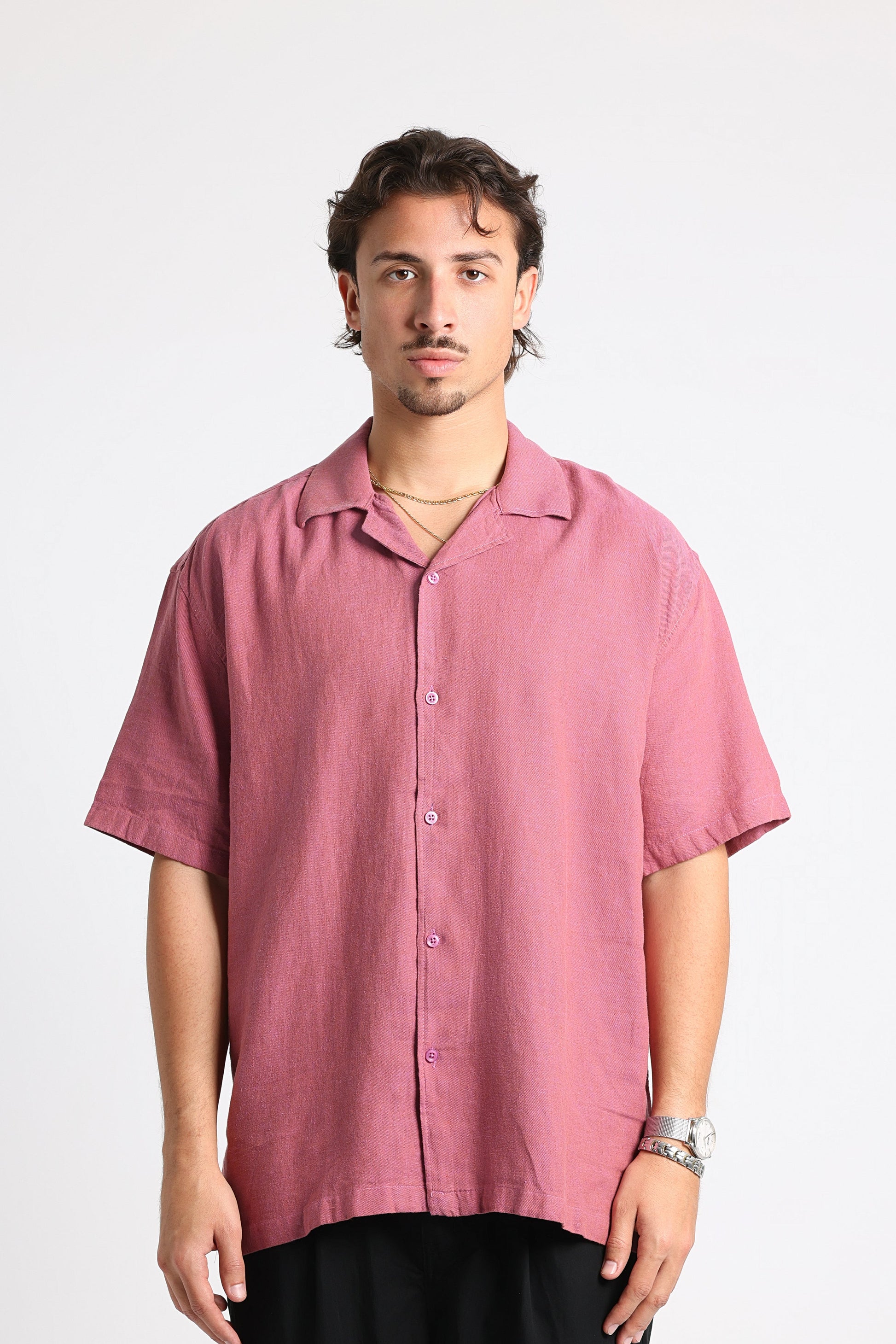 UNTCHD Dusty Rose Linen shirt