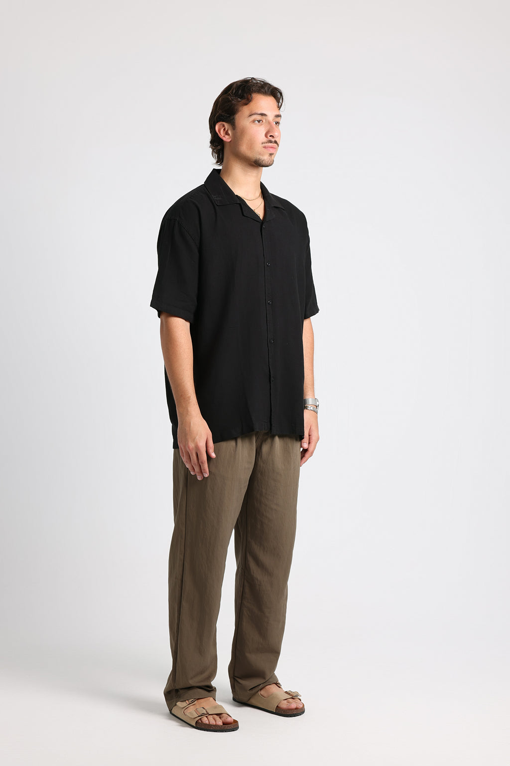 UNTCHD Black Linen shirt