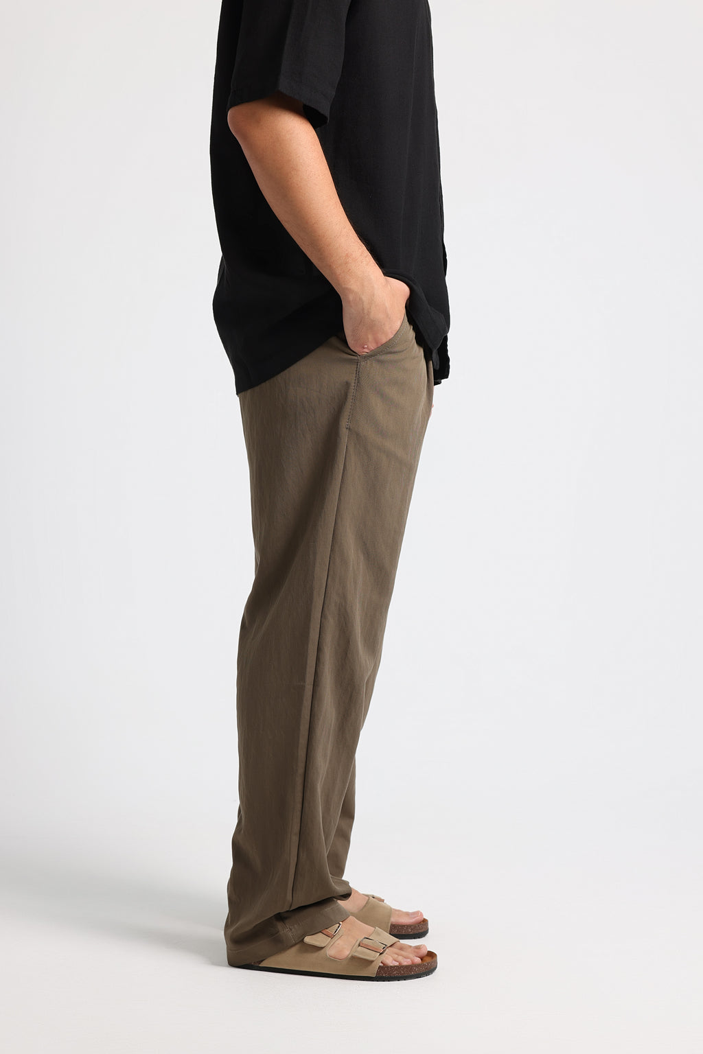 UNTCHD Brown Pleated Trousers