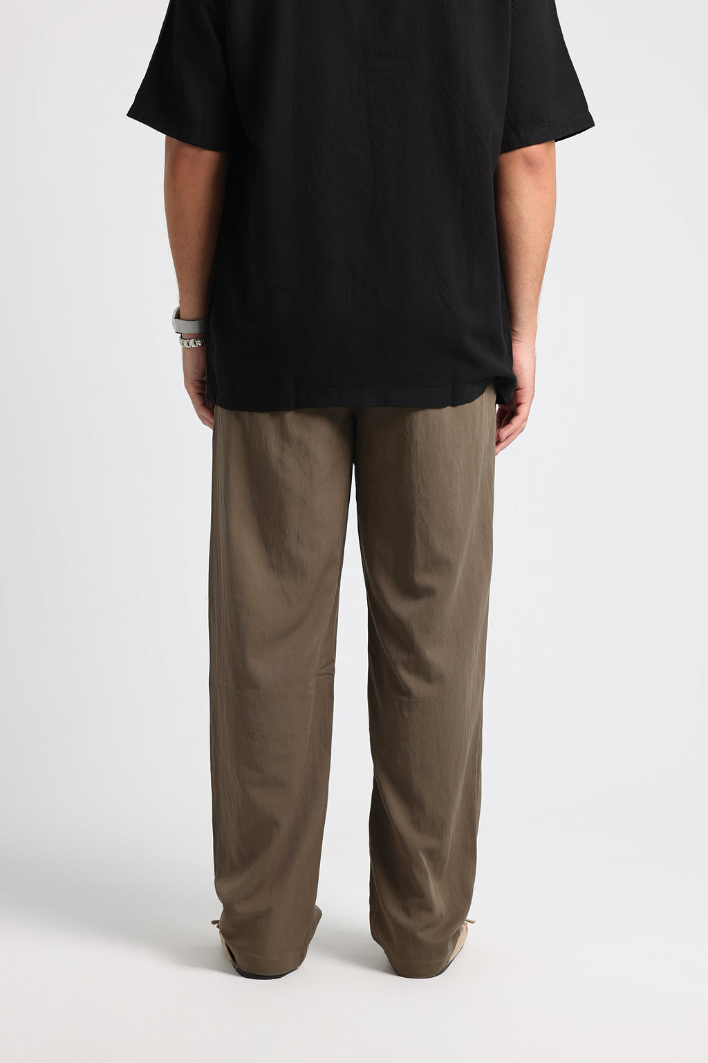 UNTCHD Brown Pleated Trousers