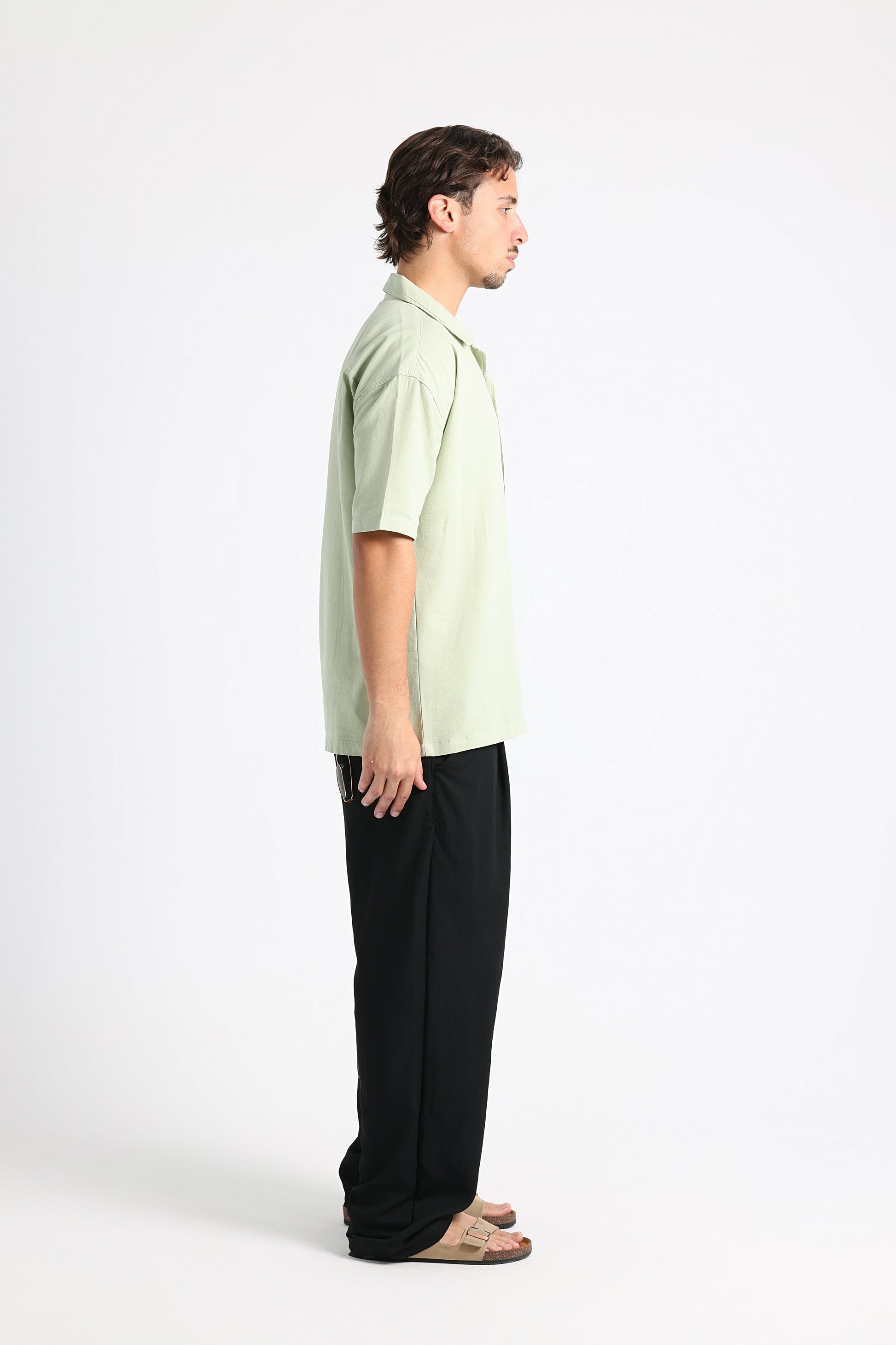 UNTCHD Pistachio Linen shirt