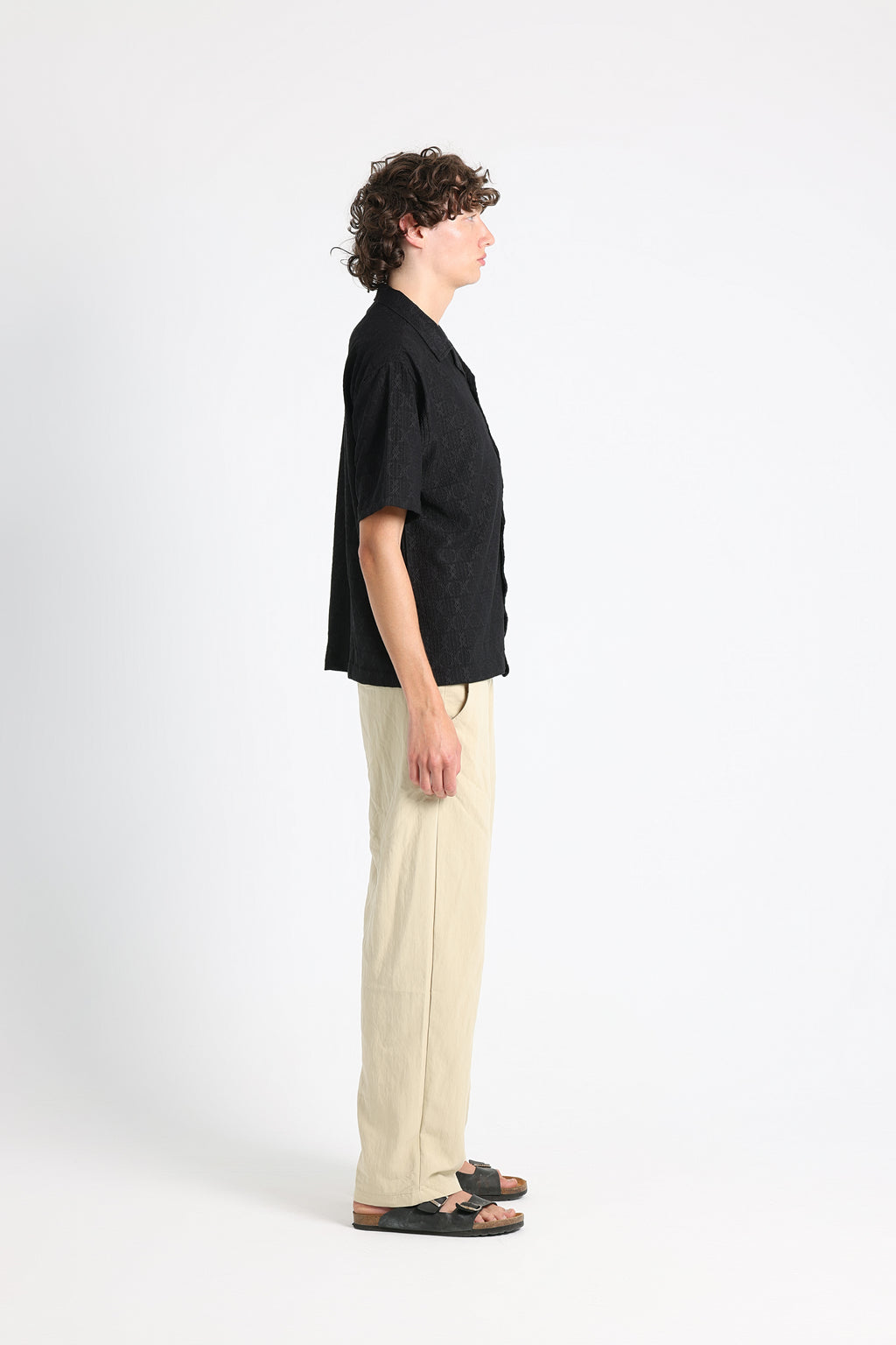 UNTCHD Black Jacquard shirt