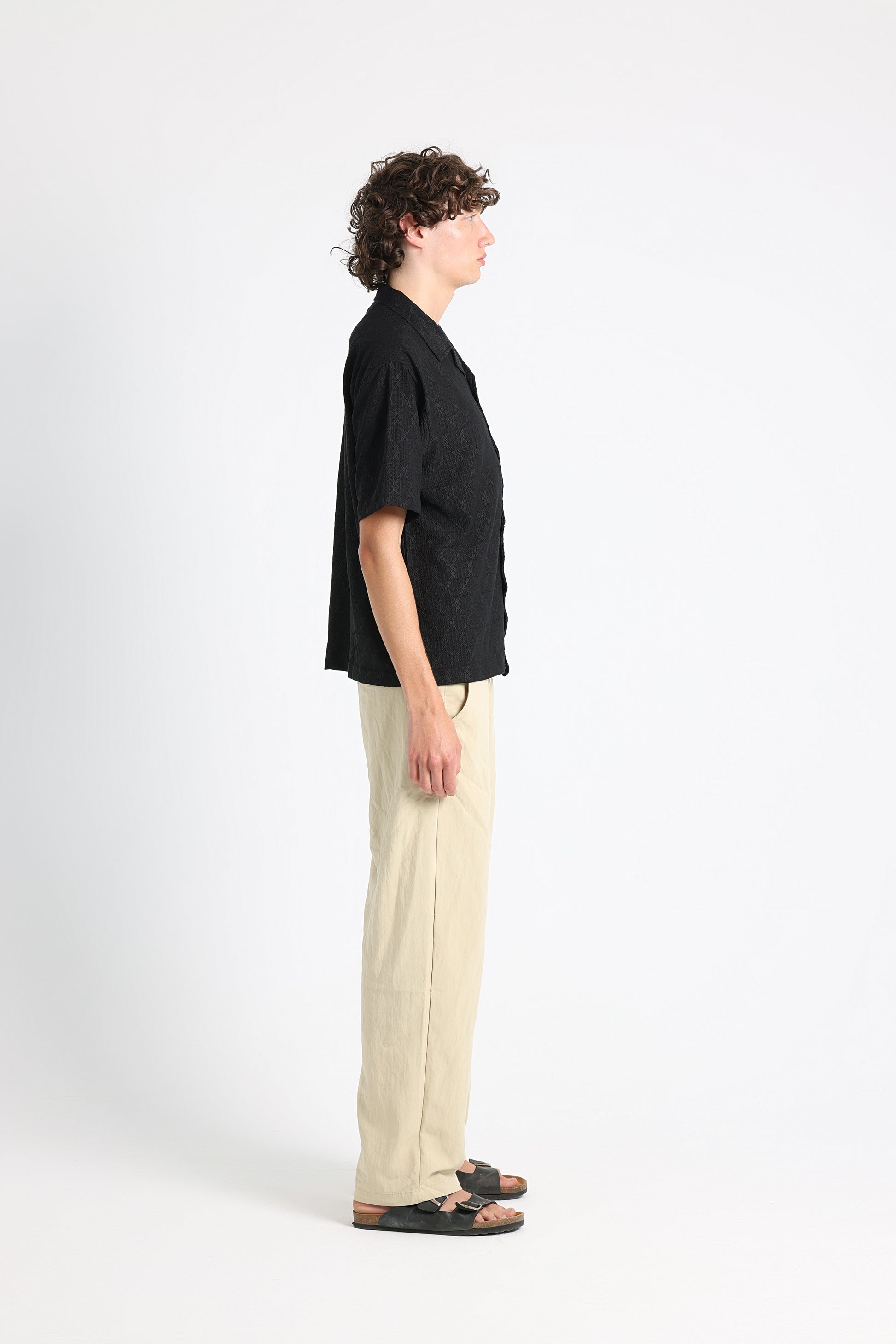 UNTCHD Black Jacquard shirt