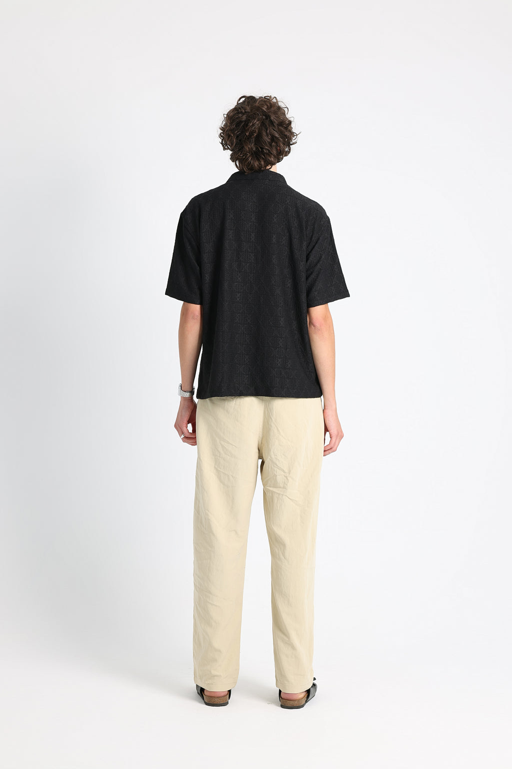 UNTCHD Black Jacquard shirt