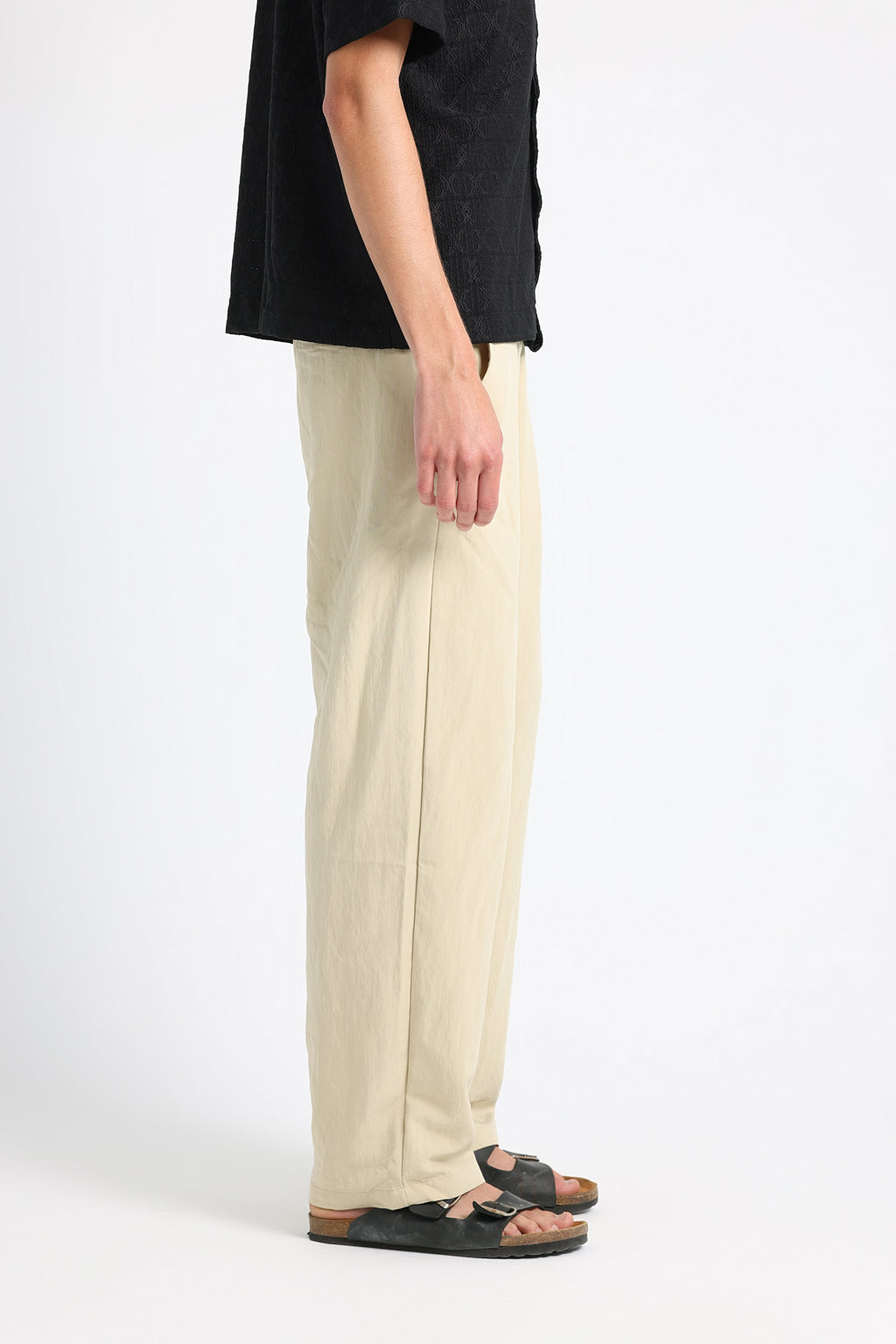 UNTCHD Beige Pleated Trousers