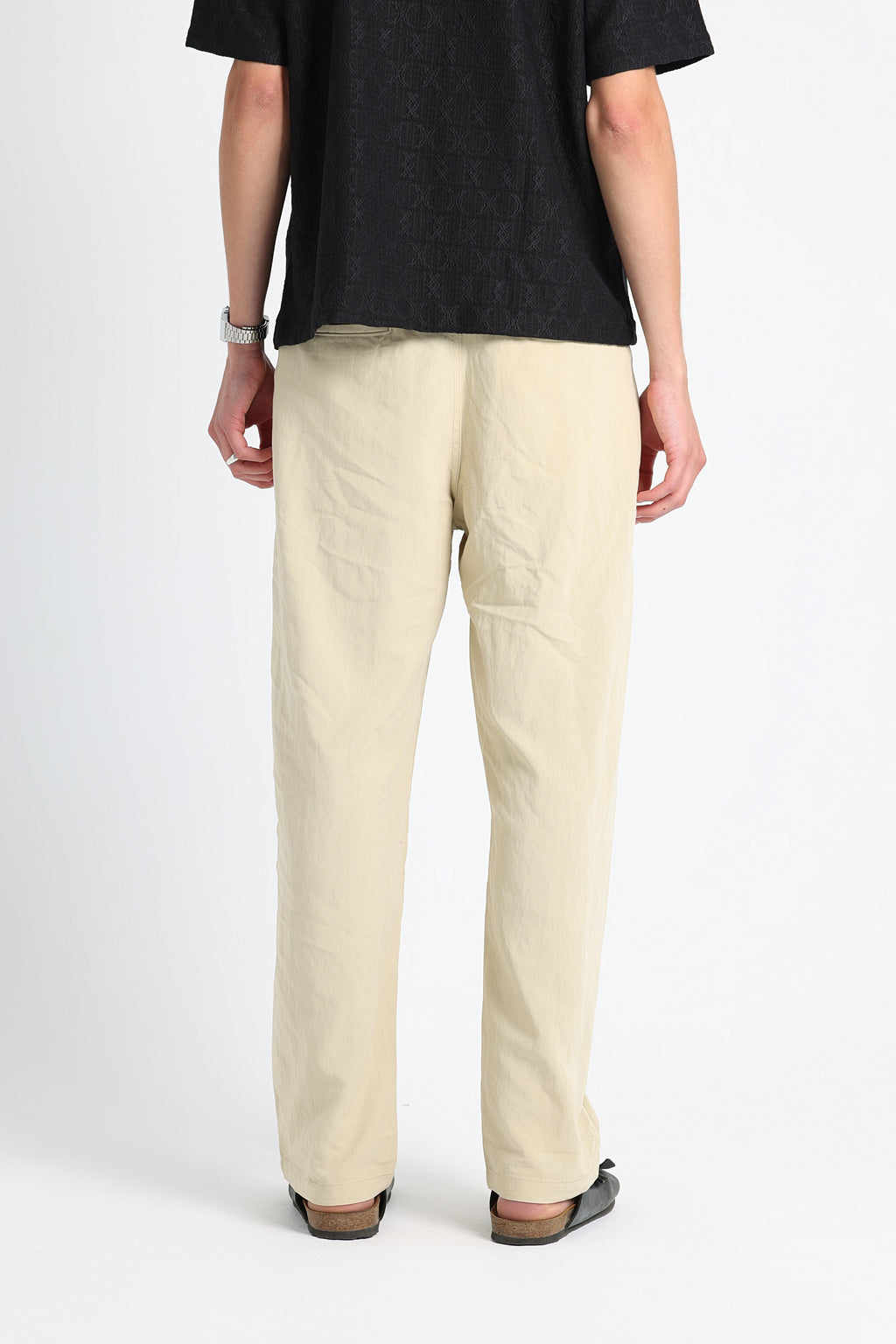 UNTCHD Beige Pleated Trousers