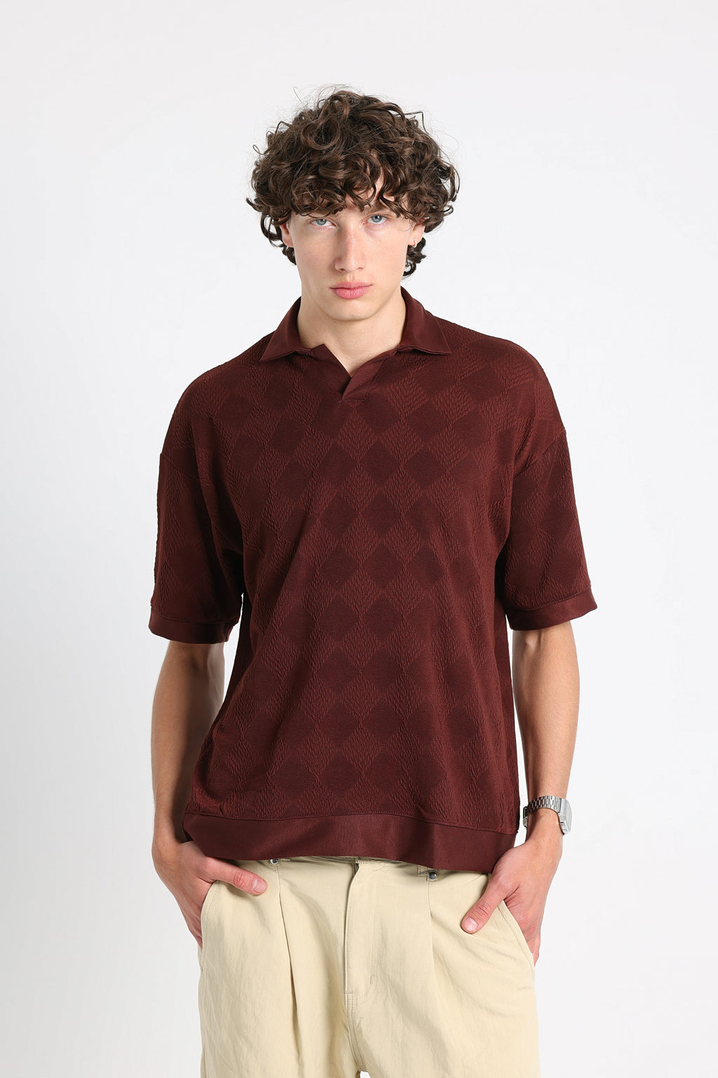 UNTCHD Burgandy Polo t-shirt