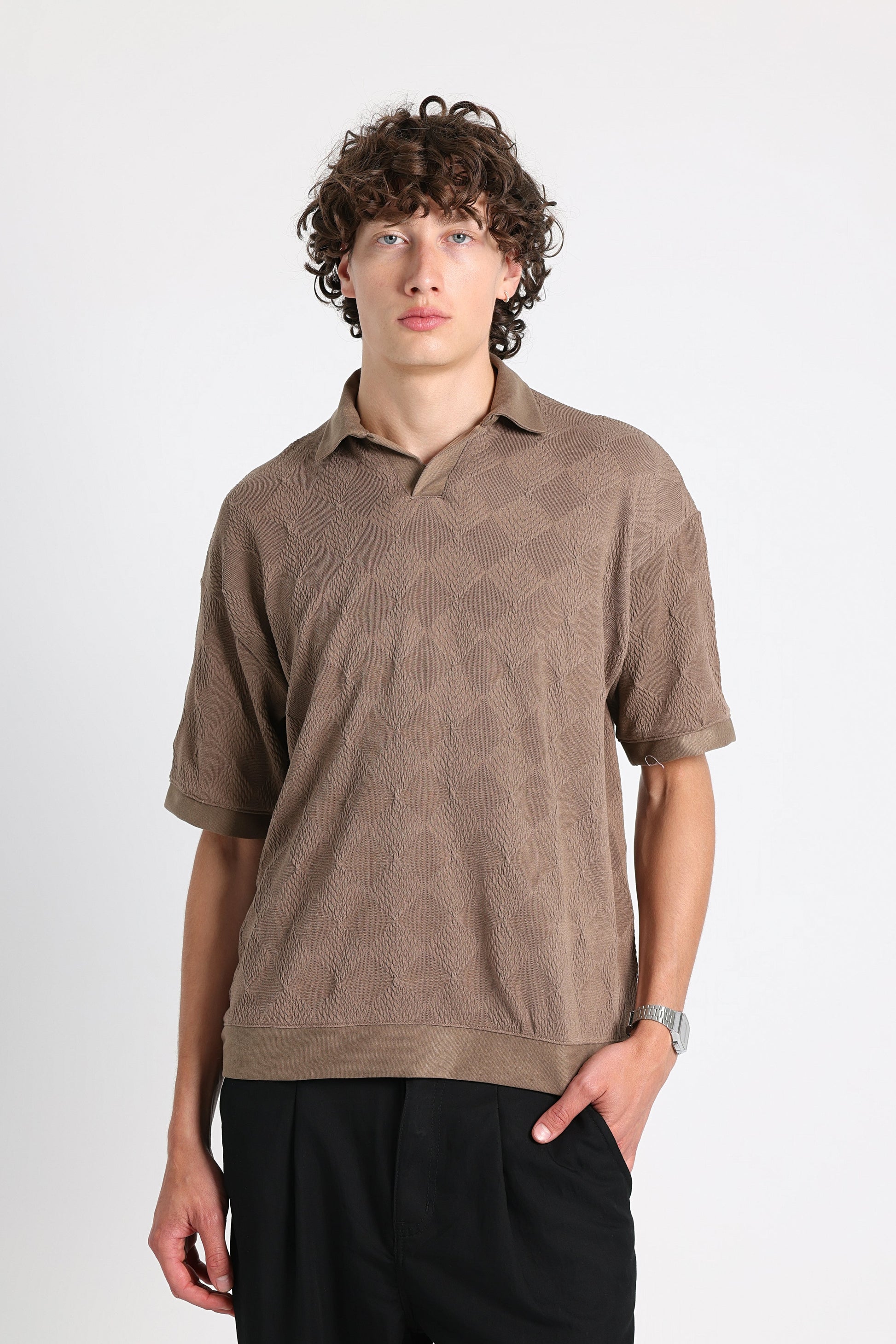 UNTCHD Beige Polo t-shirt