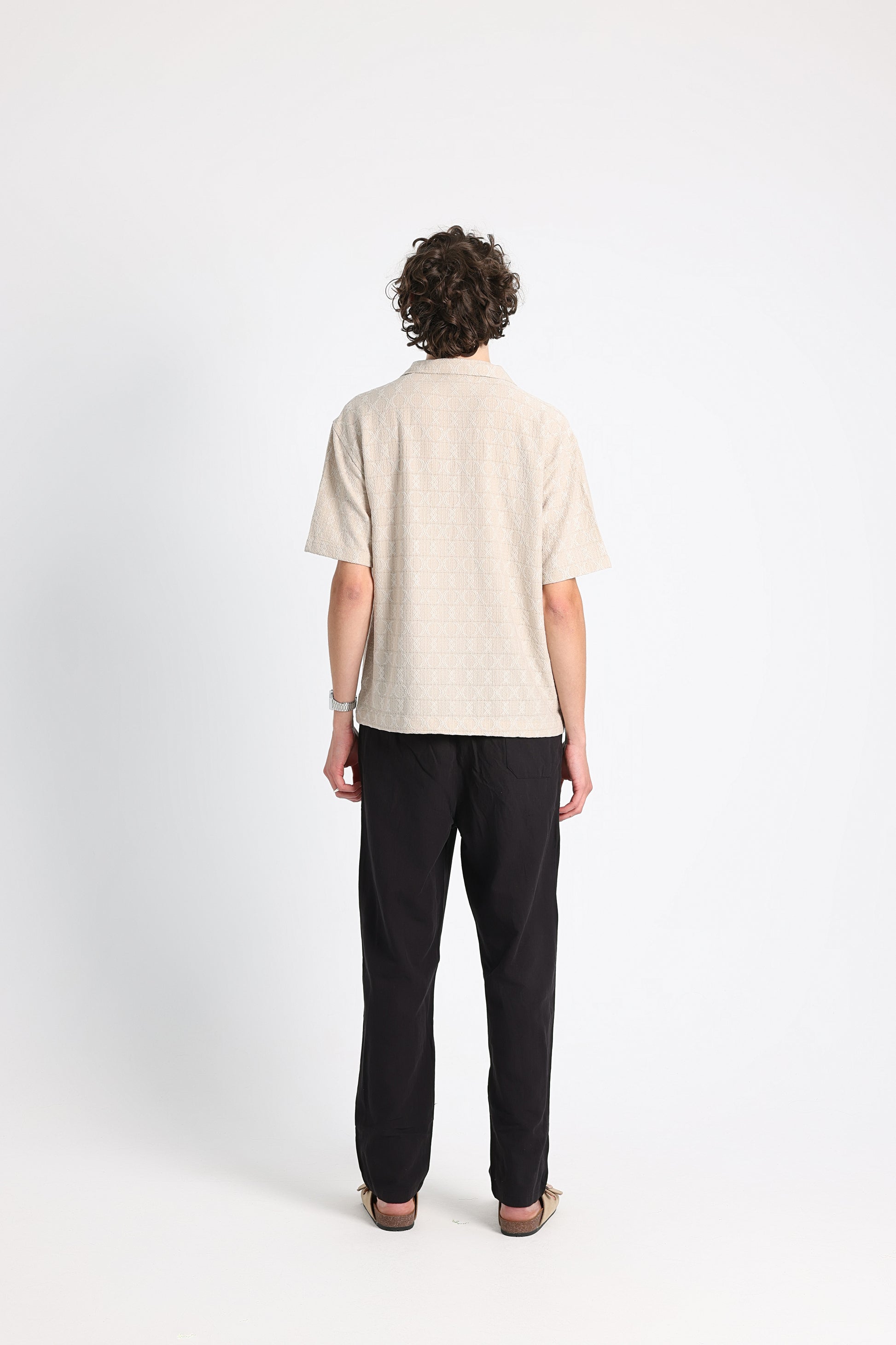 UNTCHD Beige Jacquard shirt