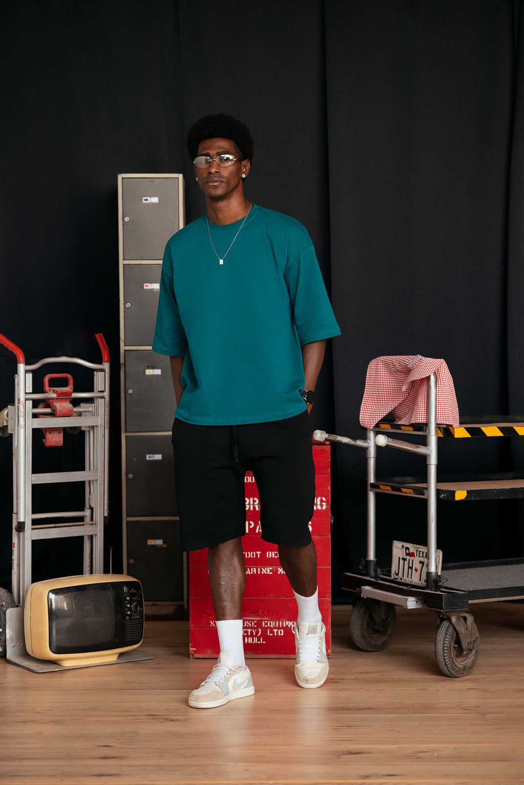 Oversized untchd Tee - Teal