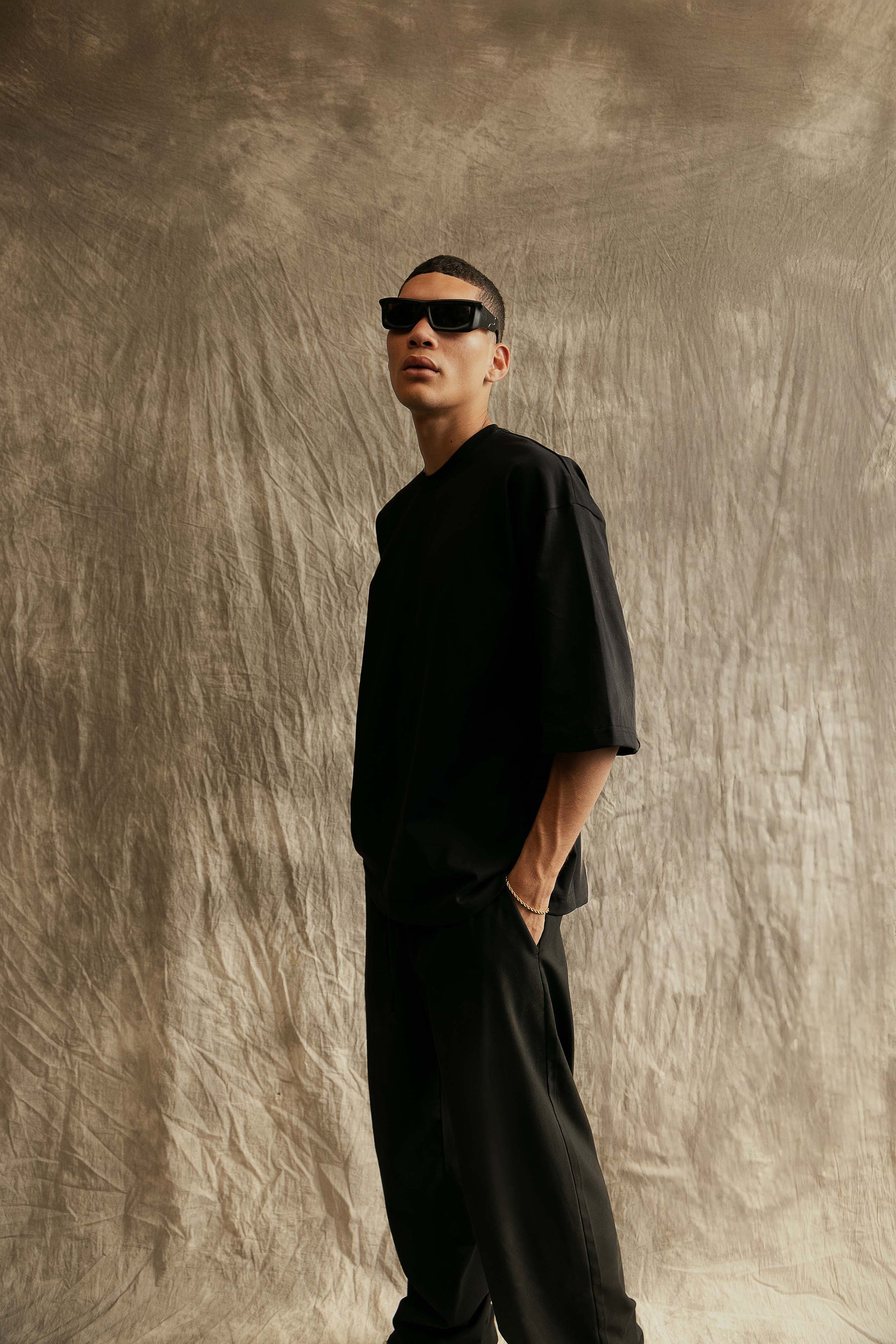 Oversized untchd Tee - Black