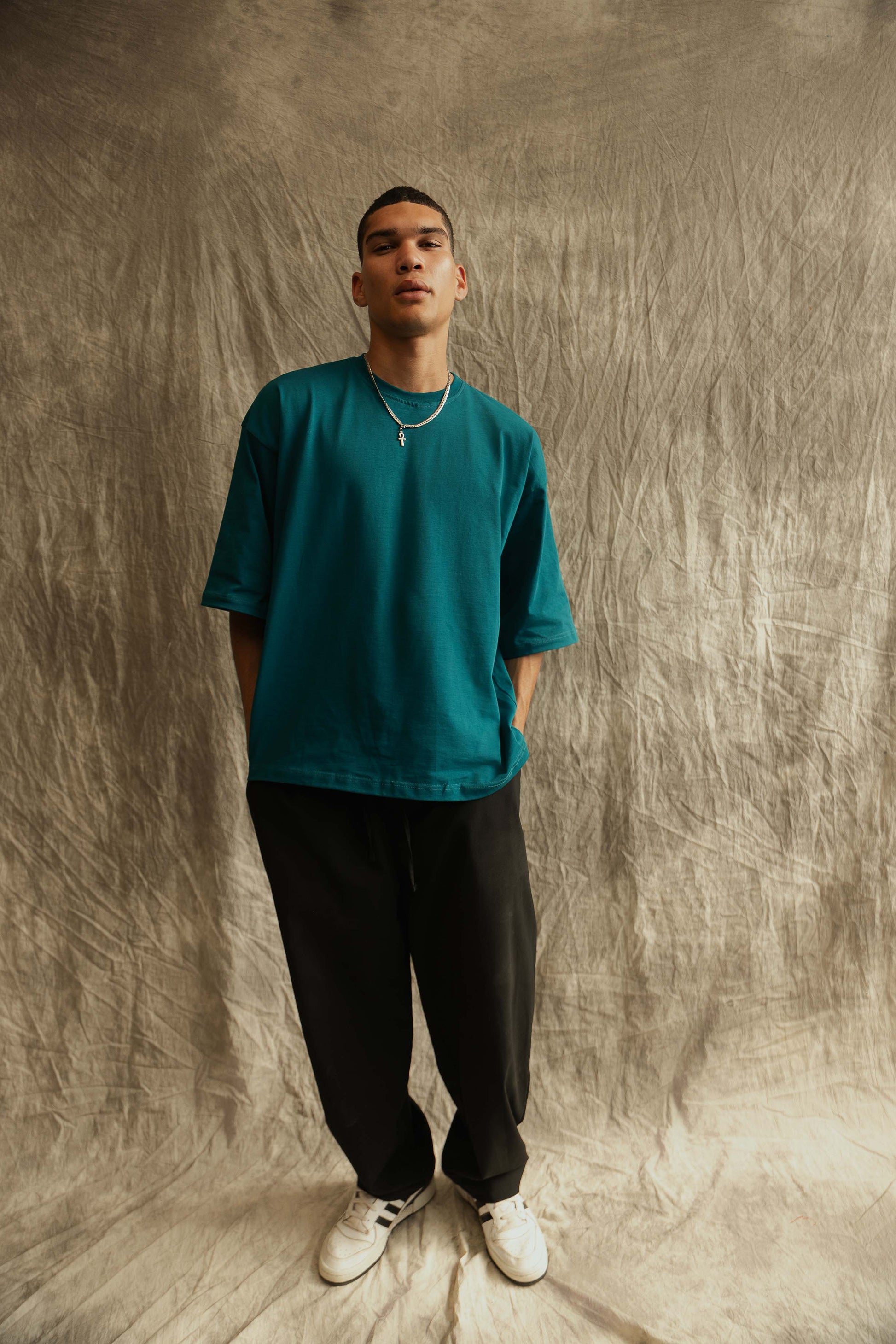 Oversized untchd Tee - Teal