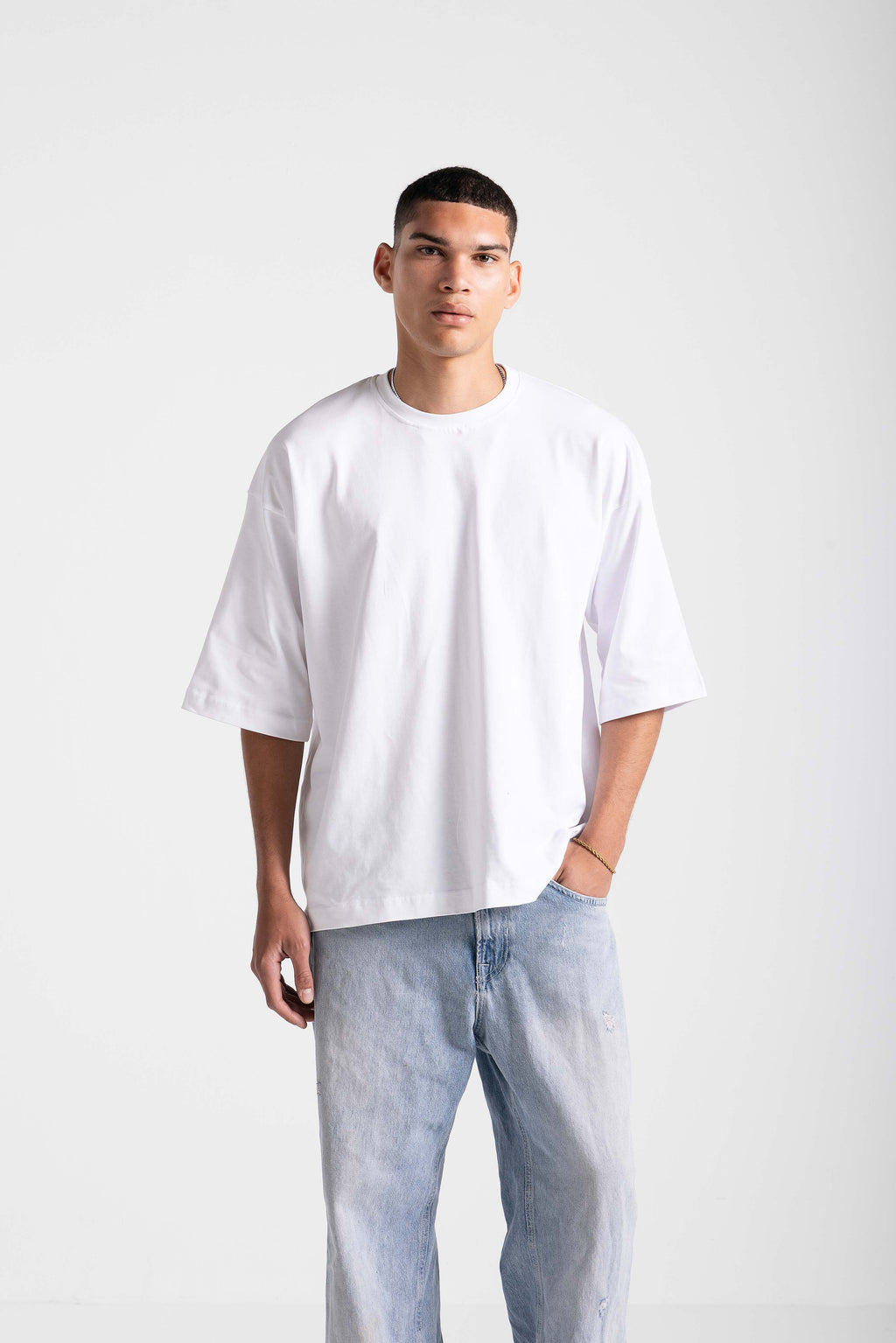 Oversized untchd Tee - White