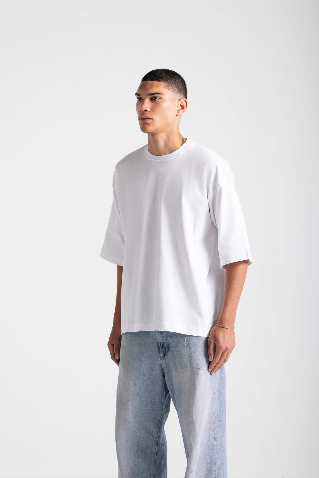 Oversized untchd Tee - White