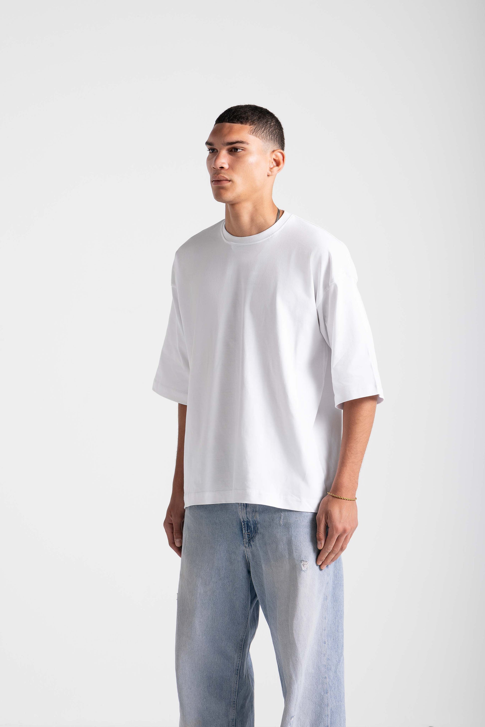 Oversized untchd Tee - White